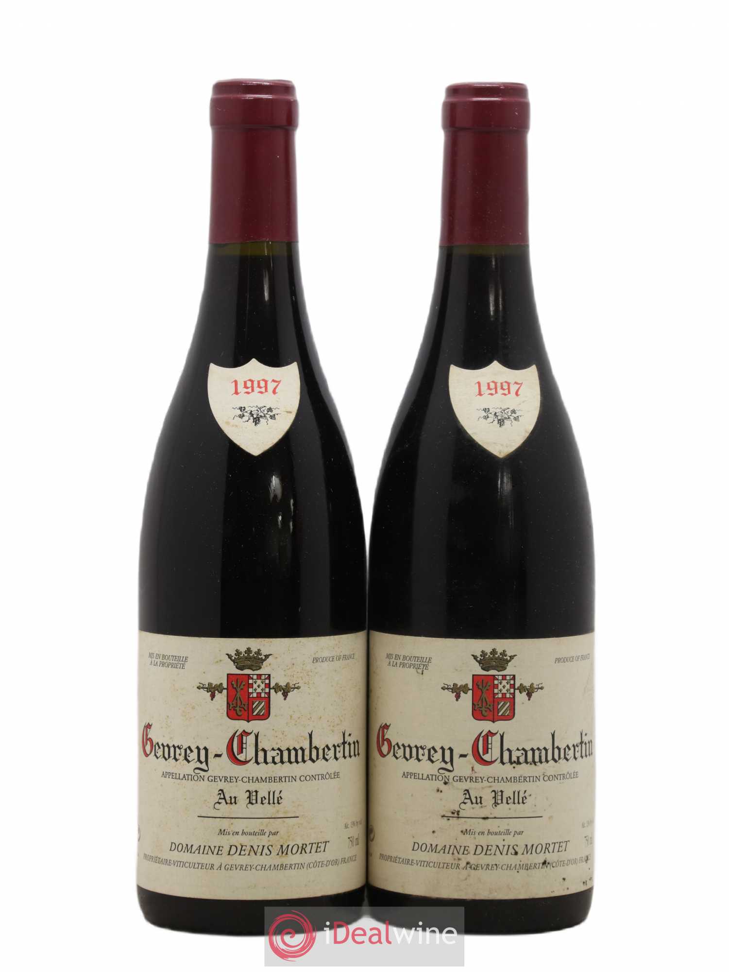 Gevrey-Chambertin Au Vellé Denis Mortet (Domaine) 1997 - Lot de 2 bouteilles - 0
