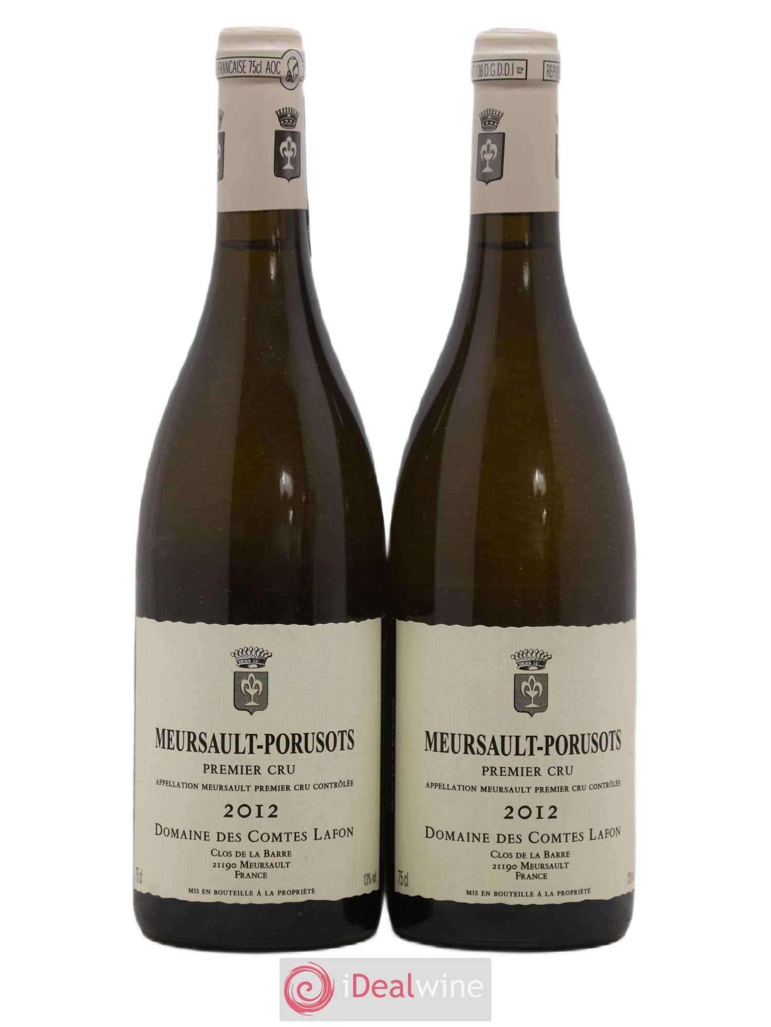 Meursault 1er Cru Porusots Comtes Lafon (Domaine des) 2012 - Lot de 2 bouteilles - 0