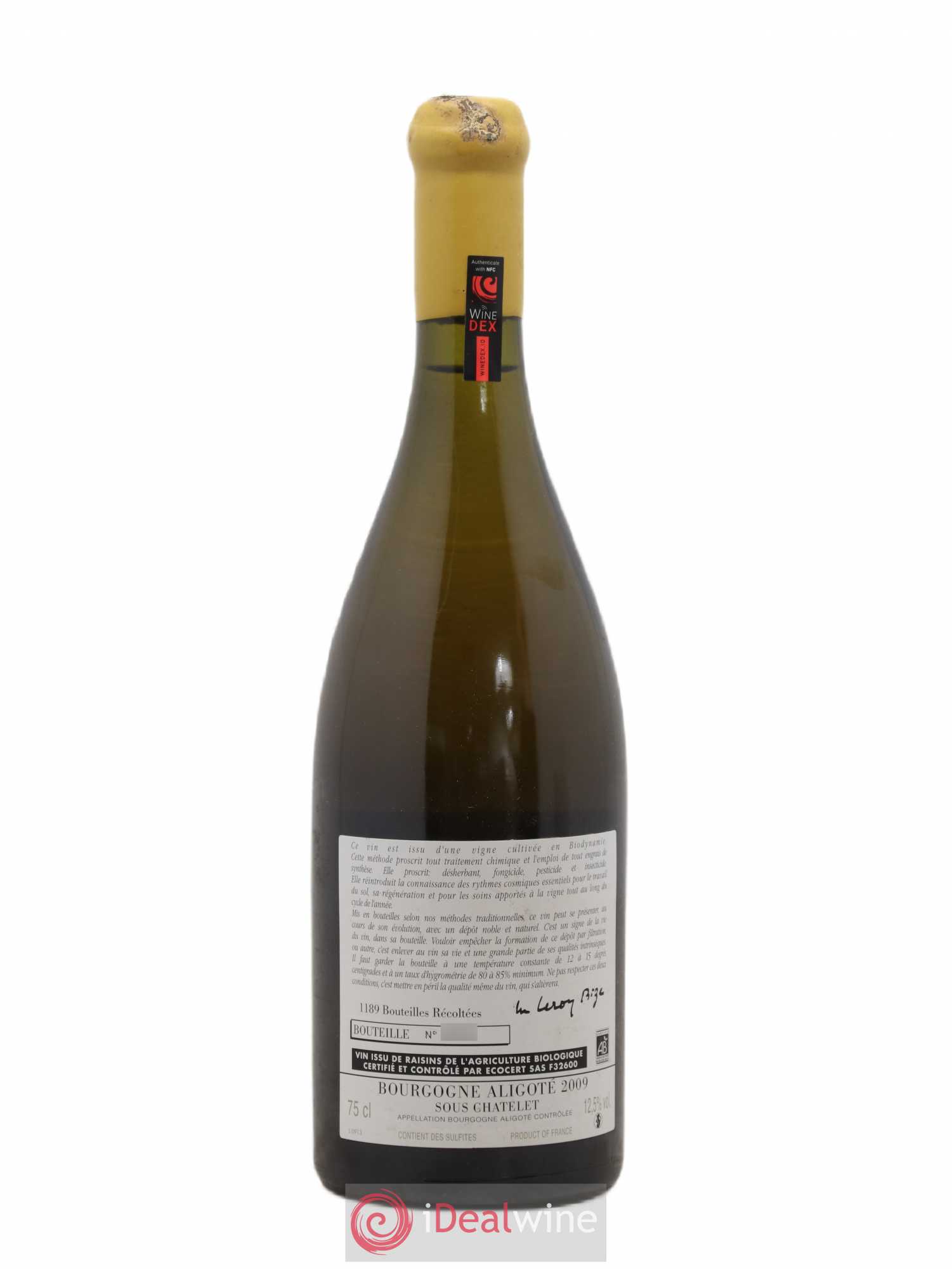 Bourgogne Aligoté Sous Chatelet d'Auvenay (Domaine) 2009 - Lot de 1 bouteille - 1