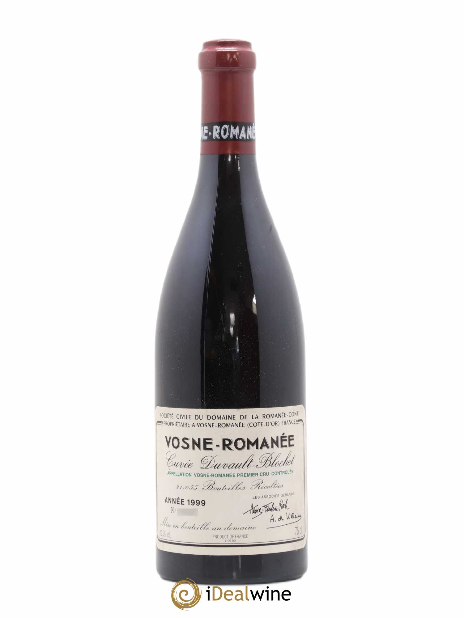 Vosne-Romanée 1er Cru Cuvée Duvault Blochet Domaine de la Romanée-Conti 1999 - Lot de 1 bouteille - 0