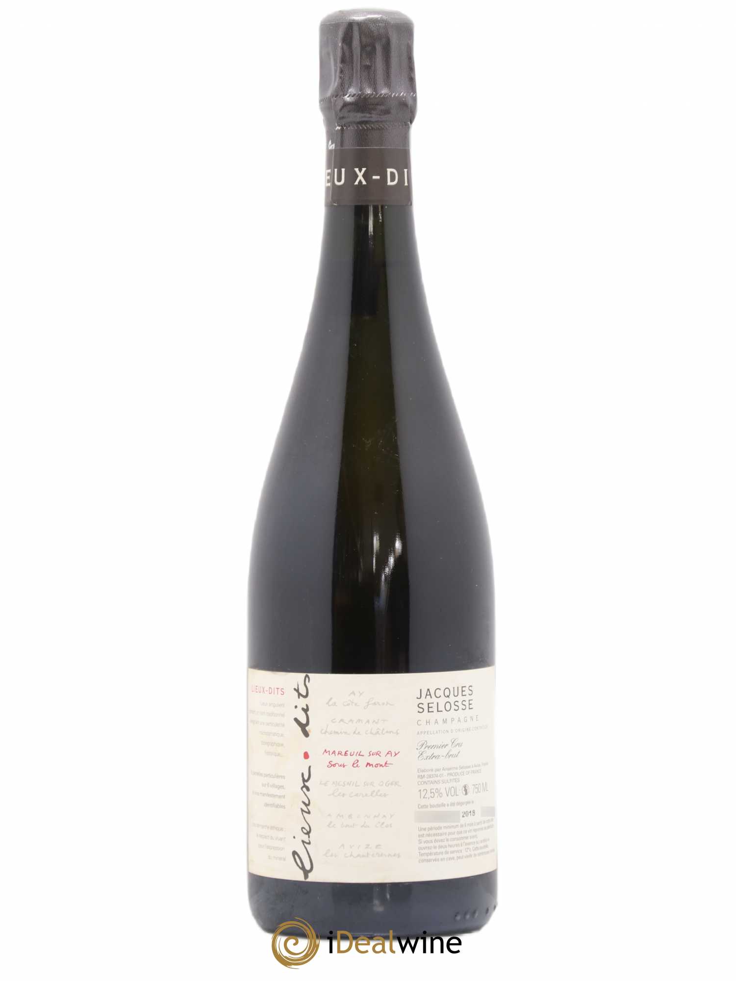 Mareuil sur Ay Sous le Mont Extra-Brut Jacques Selosse - Lot de 1 bouteille - 0