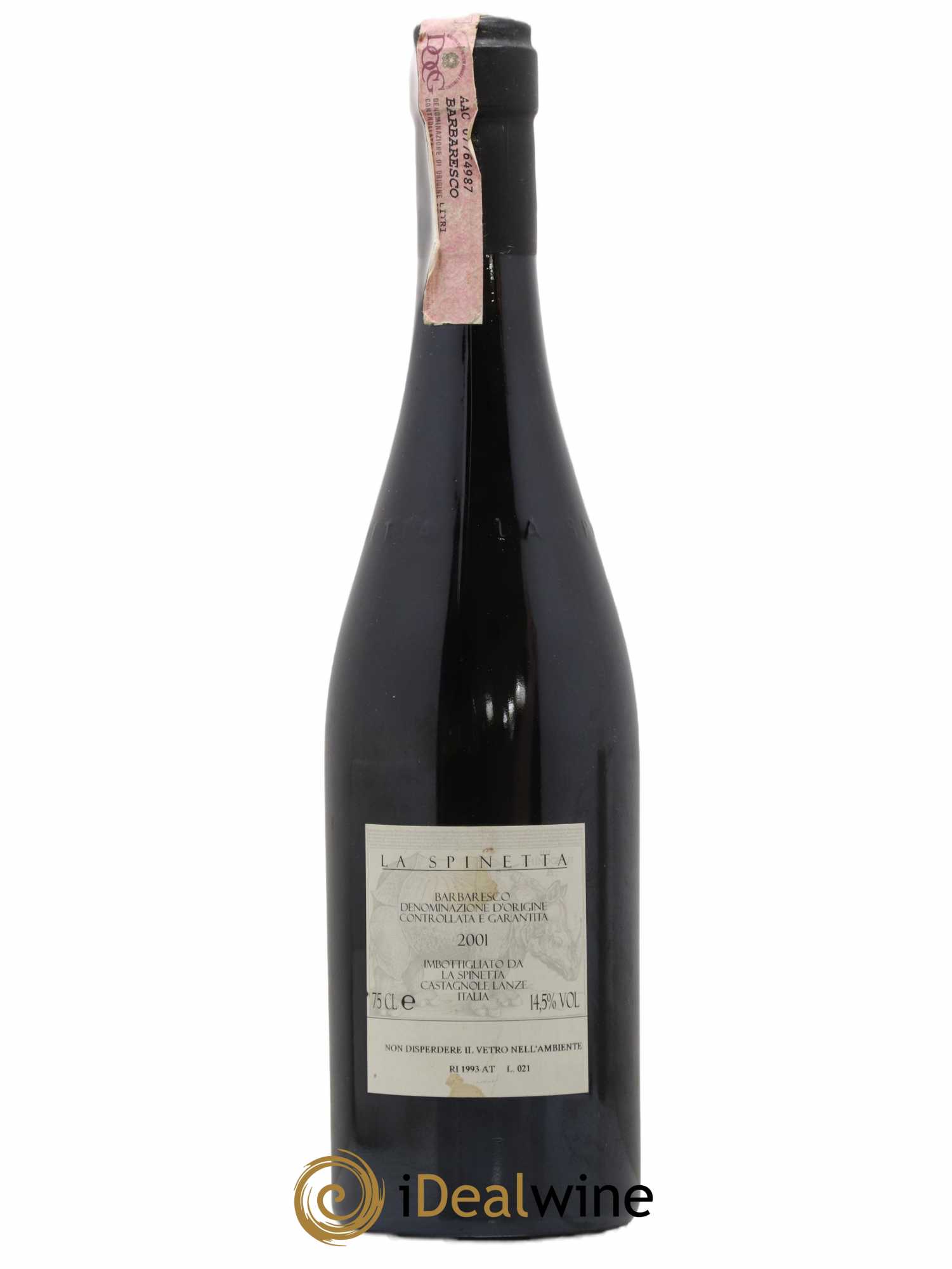 Barbaresco DOCG Vigneto Gallina Vursu La Spinetta - Giorgio Rivetti 2001 - Lot de 1 bouteille - 1