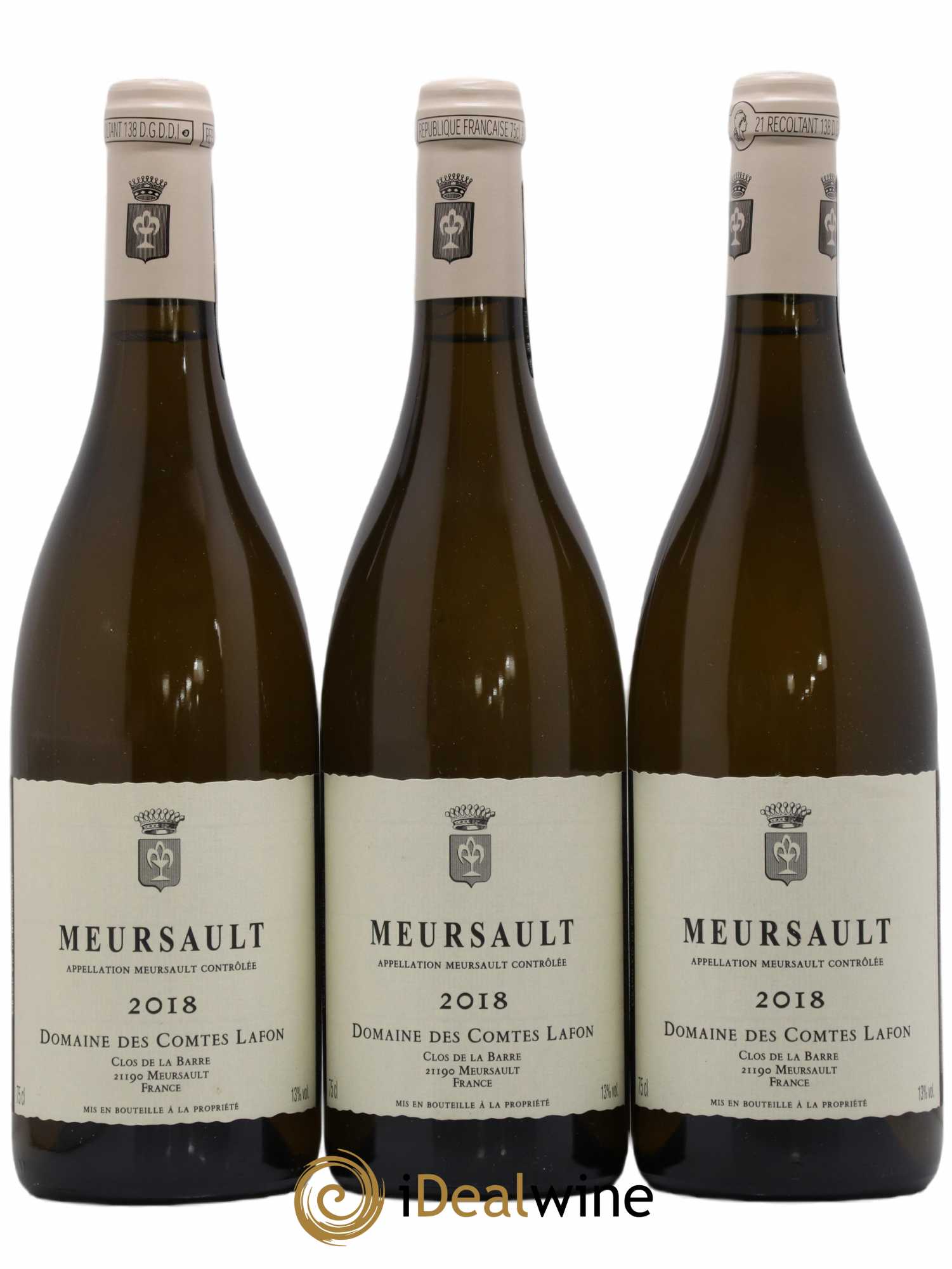 Meursault Comtes Lafon (Domaine des) 2018 - Lot de 3 bouteilles - 0