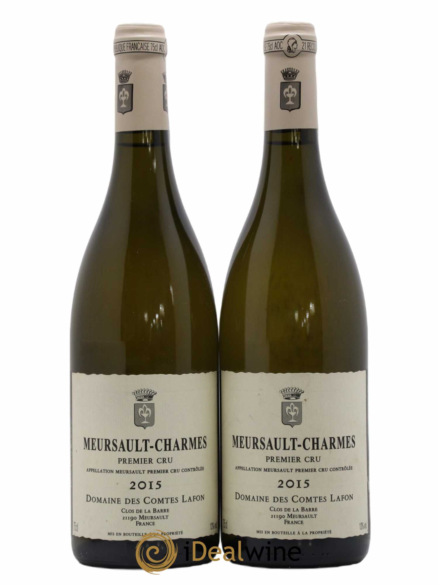Meursault 1er Cru Charmes Comtes Lafon (Domaine des) 2015 - Lot de 2 bouteilles - 0