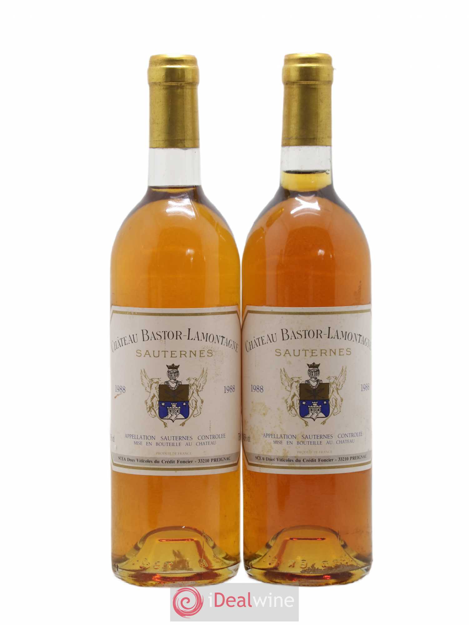 Château Bastor Lamontagne 1988 - Lotto di 2 bottiglie - 0