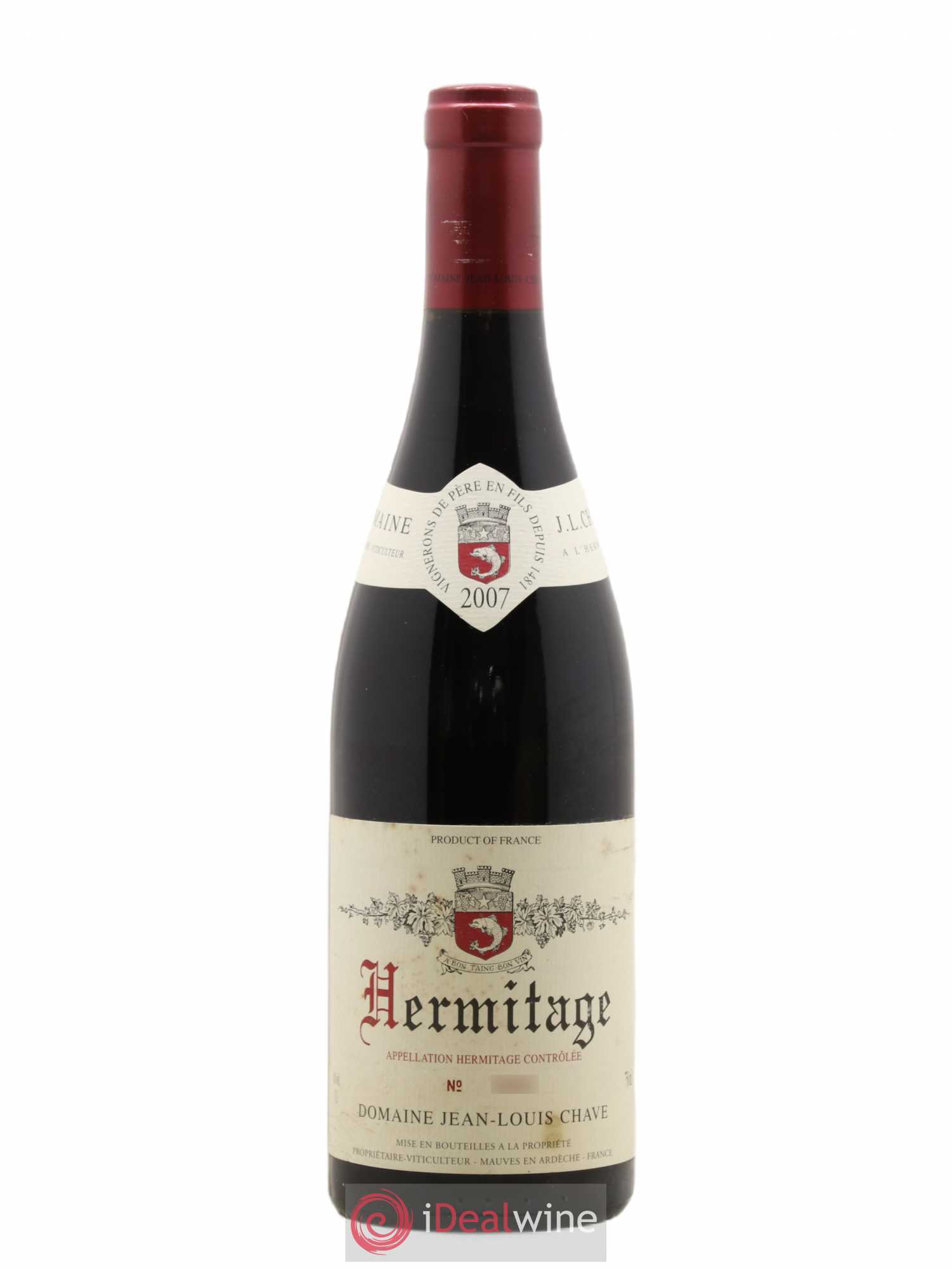 Hermitage Jean-Louis Chave 2007 - Lot de 1 bouteille - 0