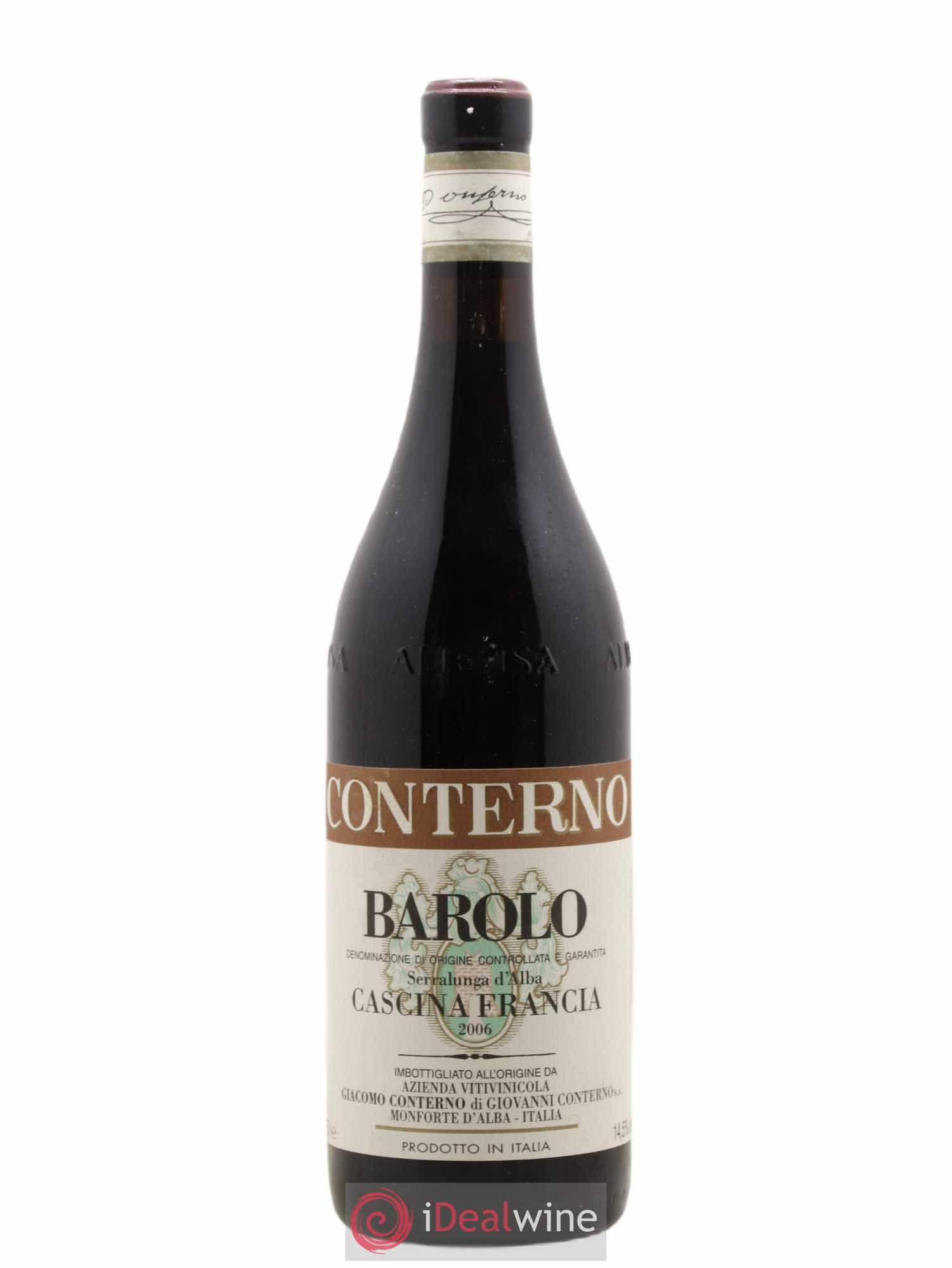 Barolo DOCG Cascina Francia Giacomo Conterno Cascina Francia 2006 - Posten von 1 Flasche - 0