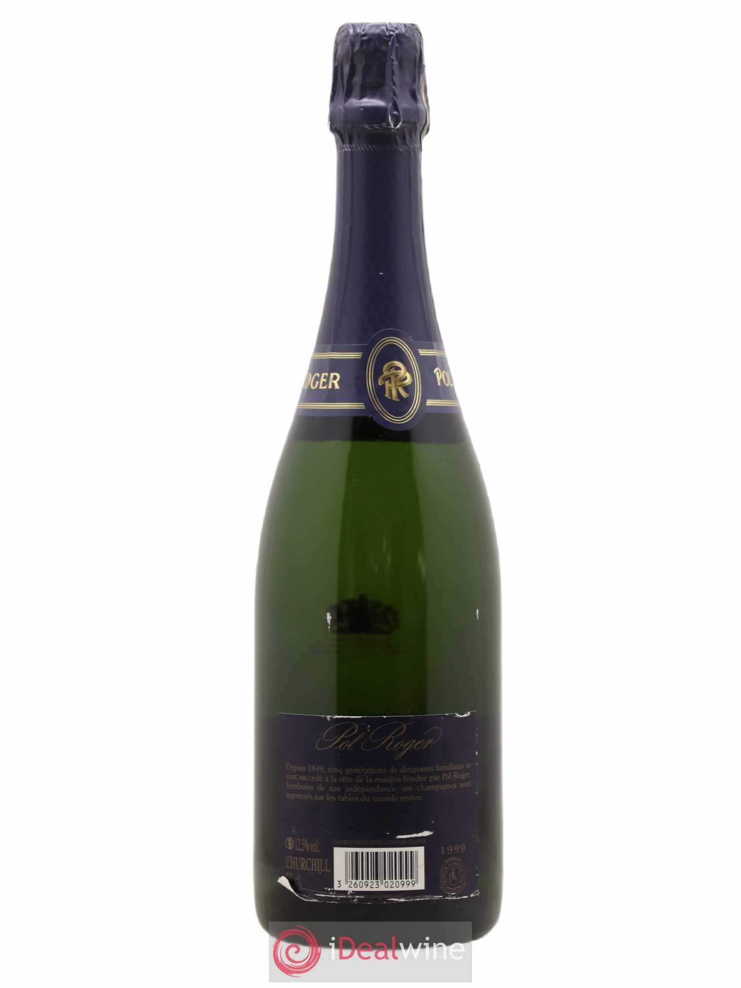 Cuvée Winston Churchill Pol Roger 1999 - Lot de 1 bouteille - 1