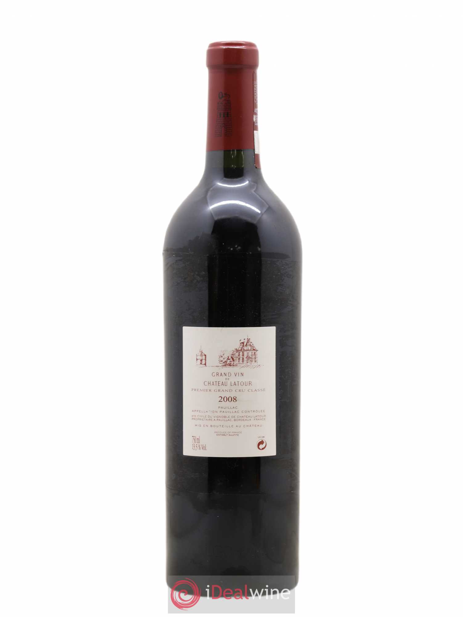 Château Latour 1er Grand Cru Classé 2008 - Lot de 1 bouteille - 1