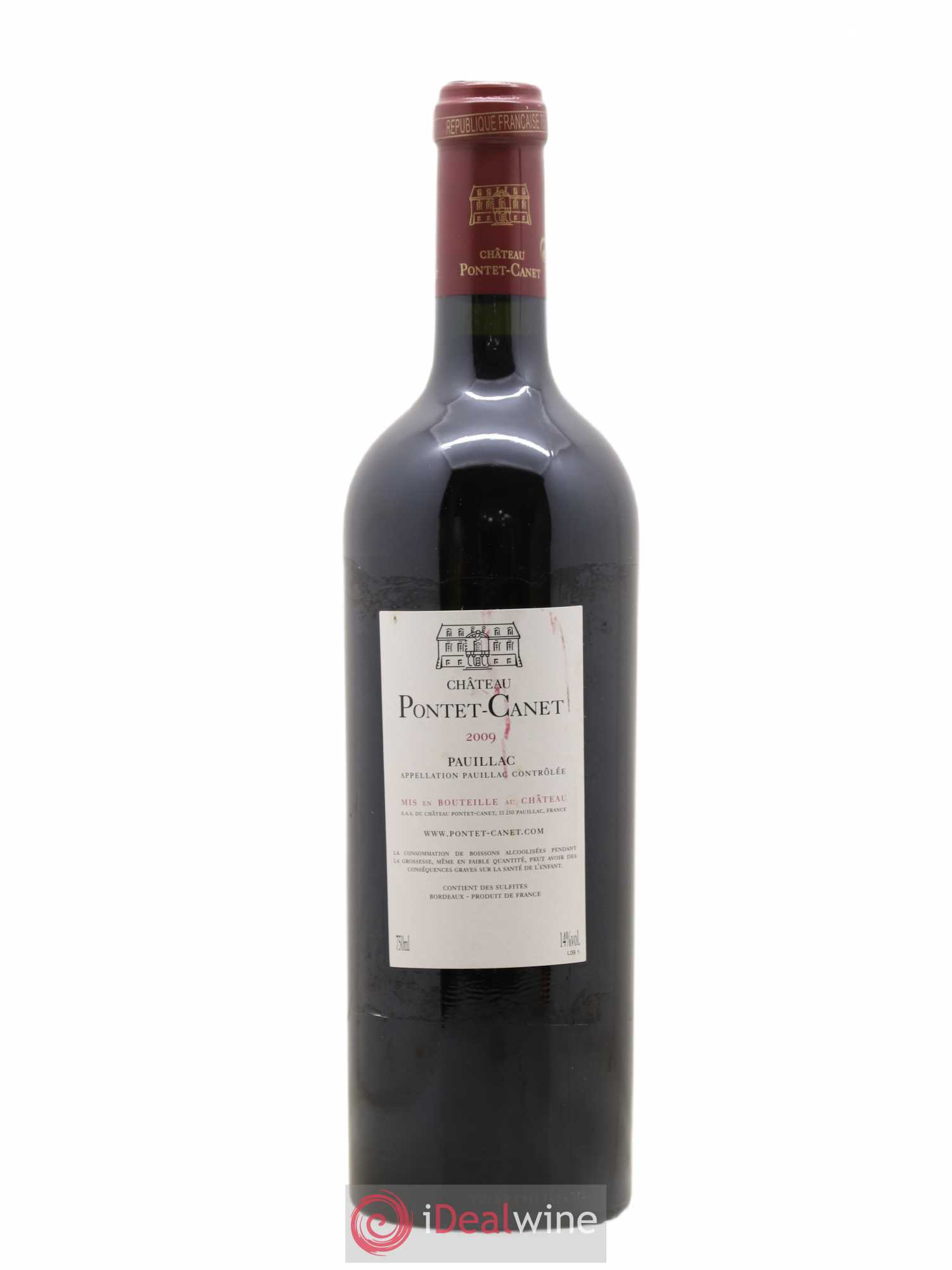 Château Pontet Canet 5ème Grand Cru Classé 2009 - Lot de 1 bouteille - 1