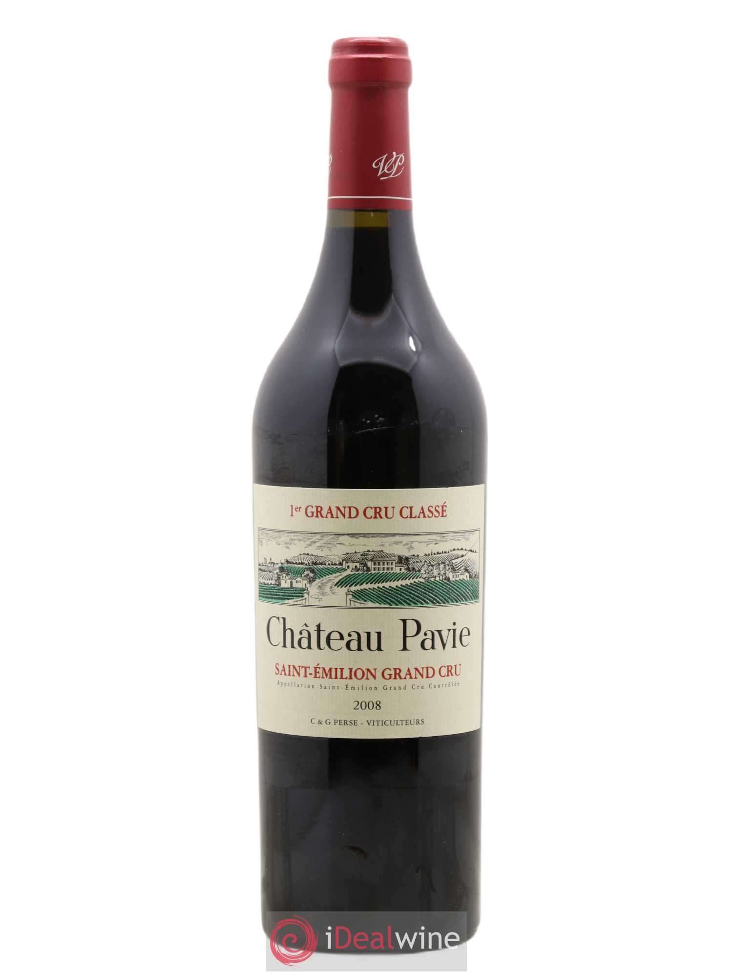 Château Pavie 1er Grand Cru Classé A 2008 - Lot de 1 bouteille - 0