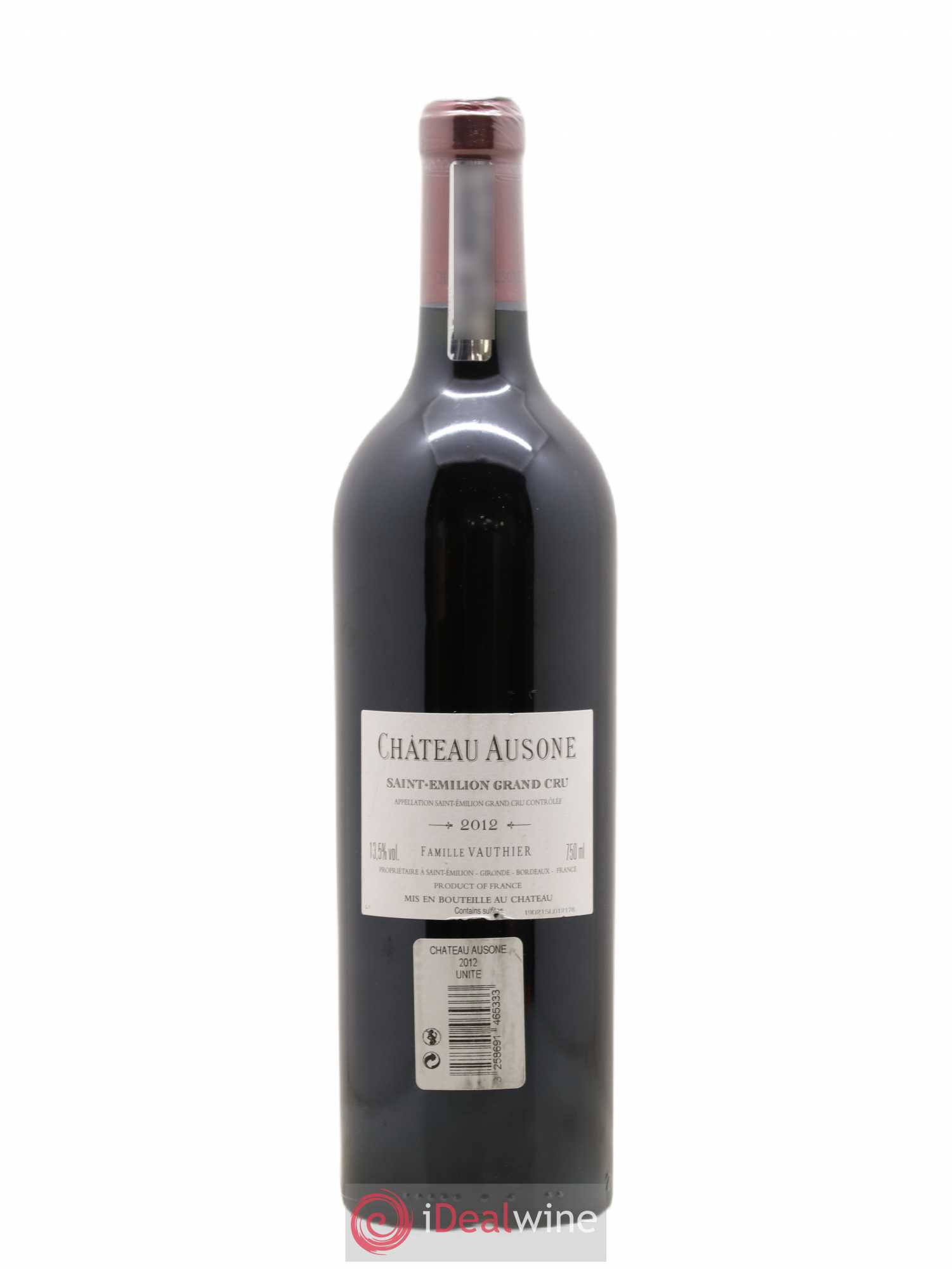 Château Ausone 1er Grand Cru Classé A 2012 - Lot de 1 bouteille - 1