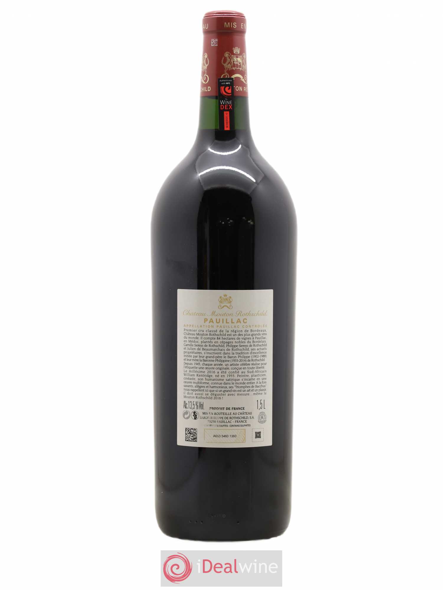 Château Mouton Rothschild 1er Grand Cru Classé 2016 - Lot de 1 magnum - 1
