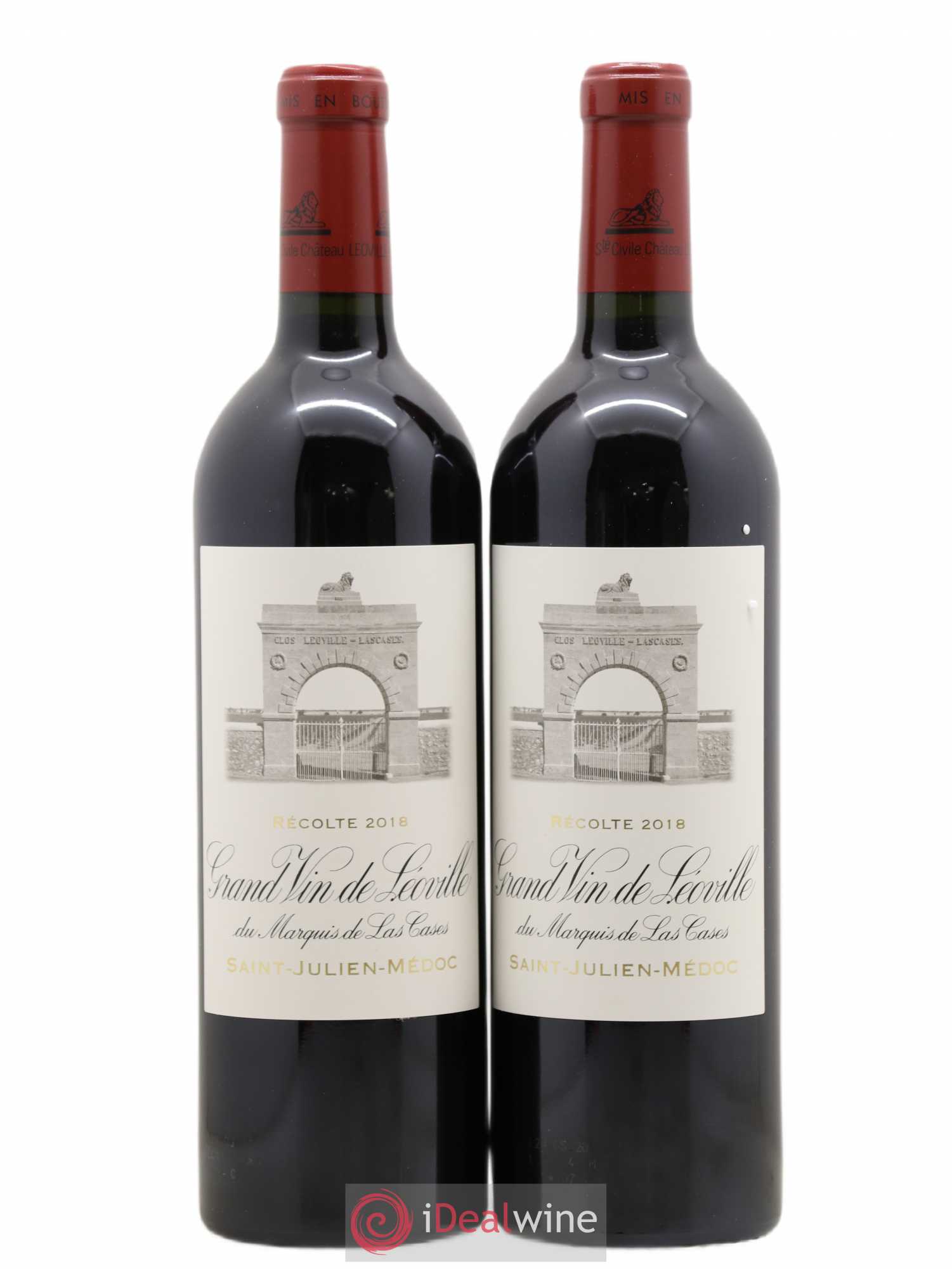 Château Léoville Las Cases 2ème Grand Cru Classé 2018 - Lot de 2 bouteilles - 0