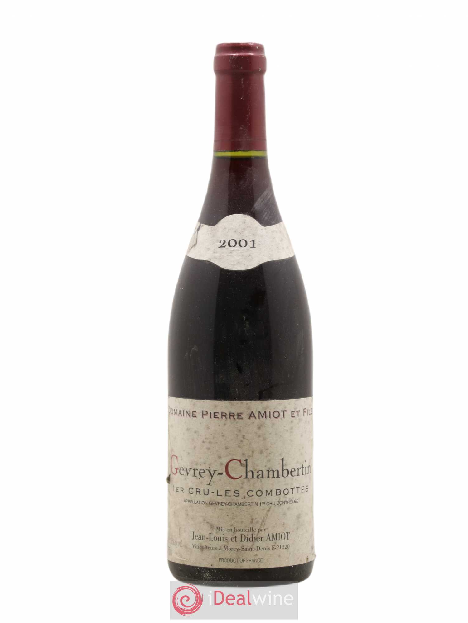 Gevrey-Chambertin 1er Cru Les Combottes Pierre Amiot et Fils 2001 - Posten von 1 Flasche - 0