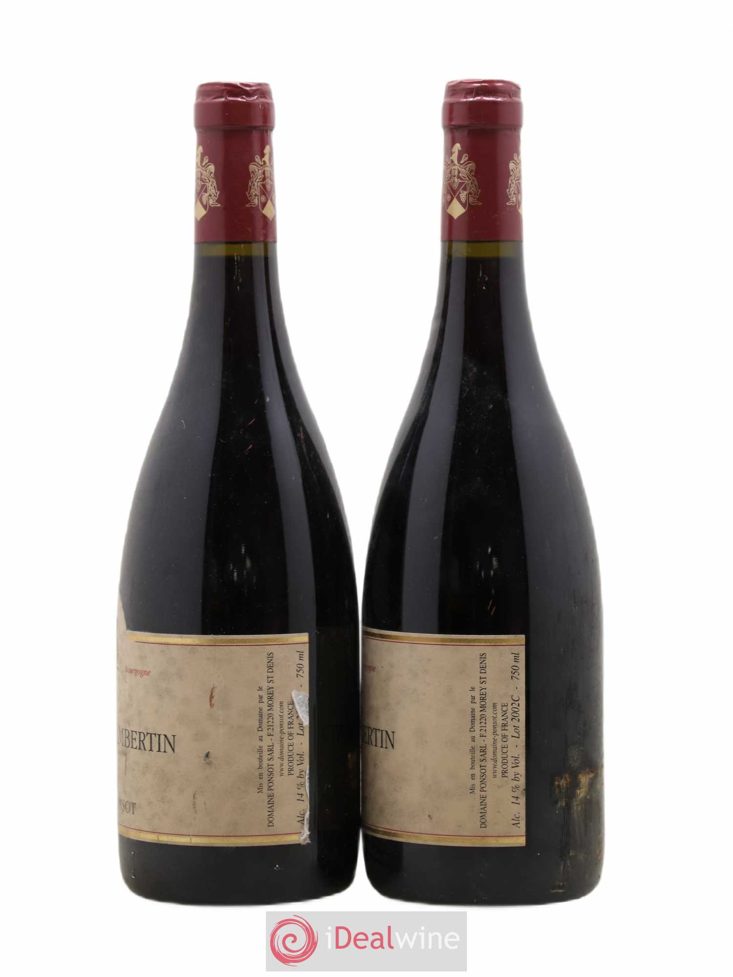 Griotte-Chambertin Grand Cru Ponsot (Domaine) 2002 - Lot de 2 bouteilles - 1