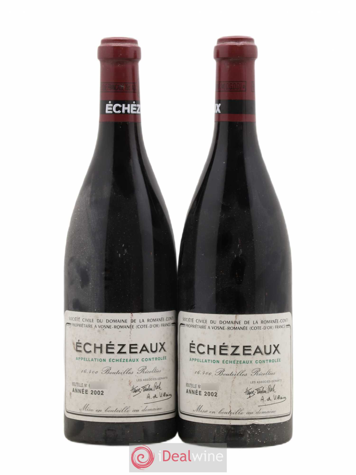 Echezeaux Grand Cru Domaine de la Romanée-Conti 2002 - Lot de 2 bouteilles - 0