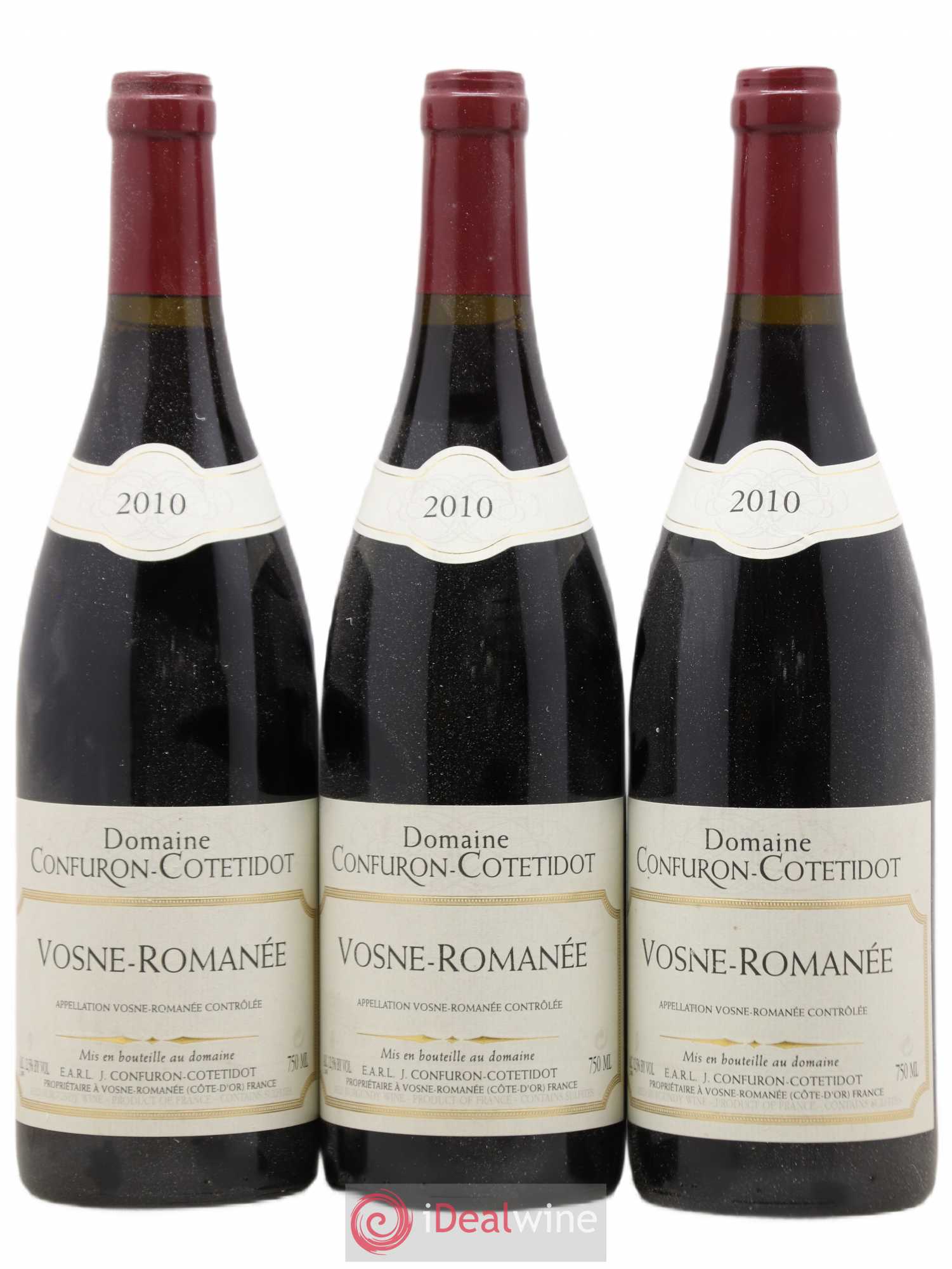Vosne-Romanée Confuron-Cotetidot 2010 - Lot de 3 bouteilles - 0