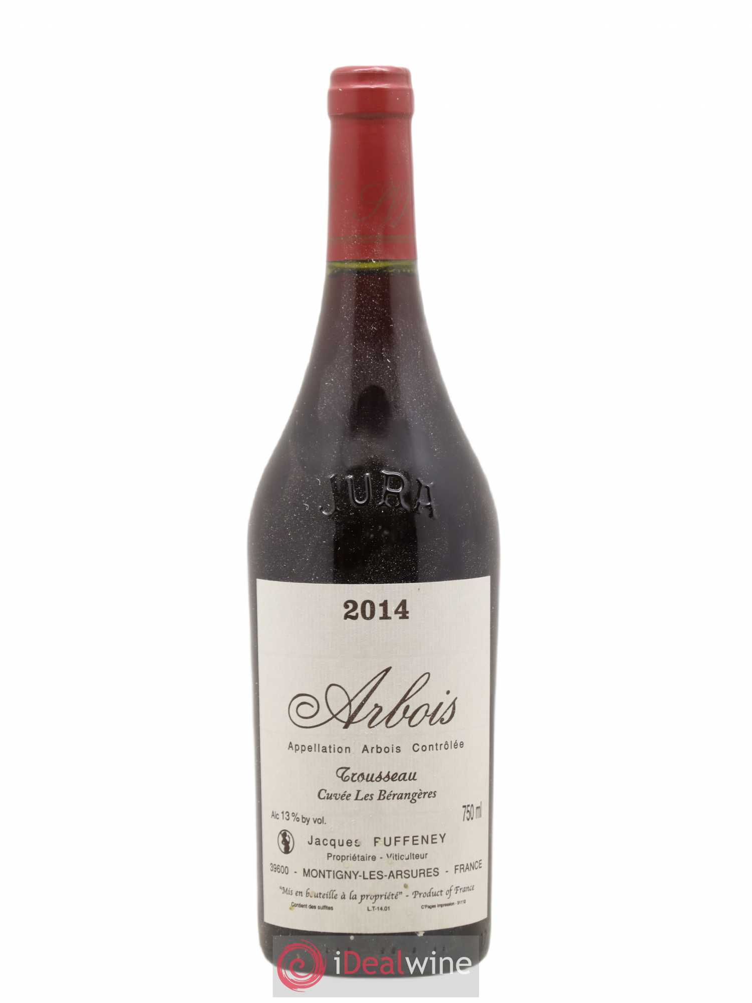 Arbois Trousseau Cuvée Les Bérangères Jacques Puffeney 2014 - Lot de 1 bouteille - 0
