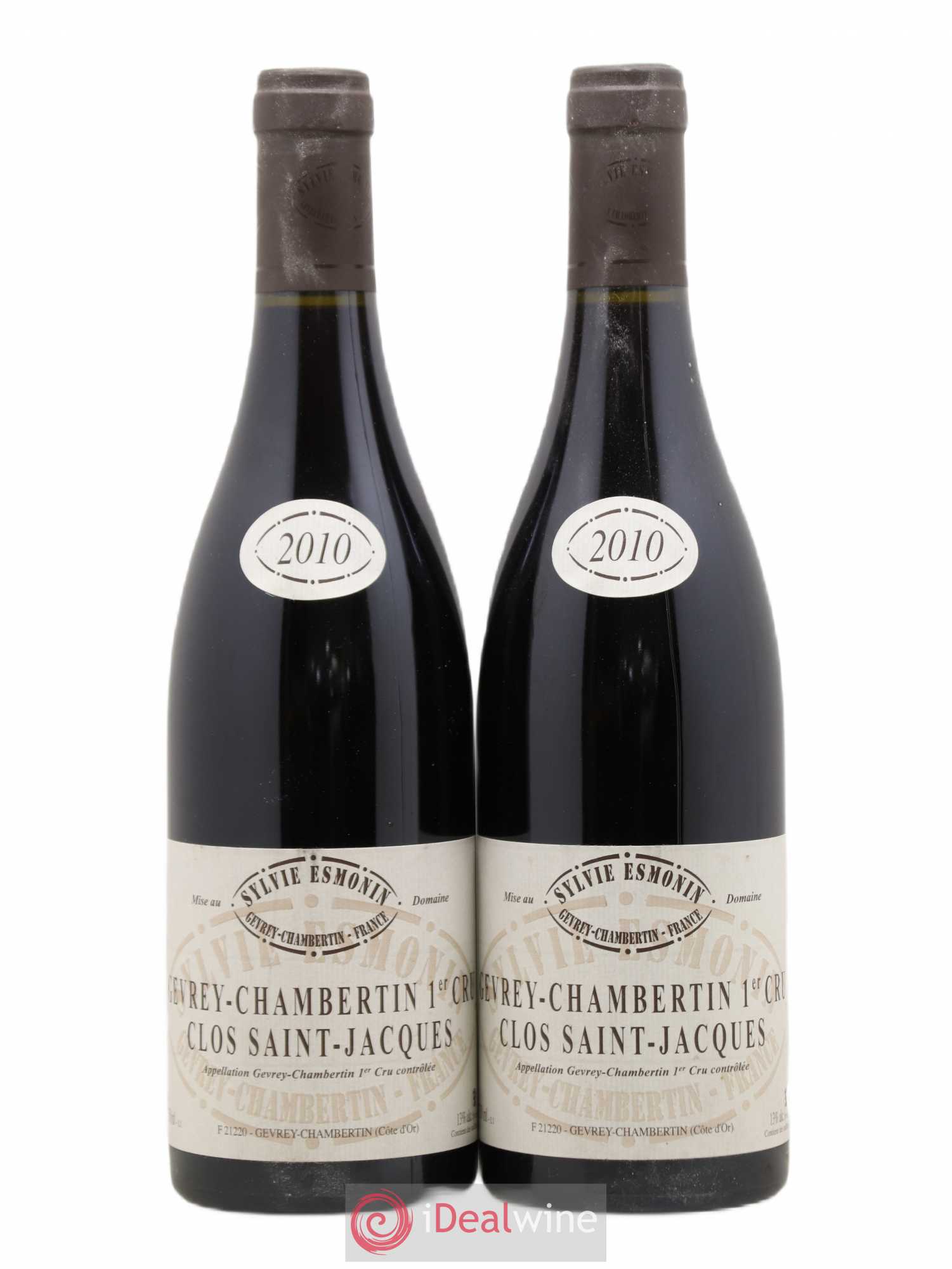 Gevrey-Chambertin 1er Cru Clos Saint Jacques Sylvie Esmonin 2010 - Lot de 2 bouteilles - 0