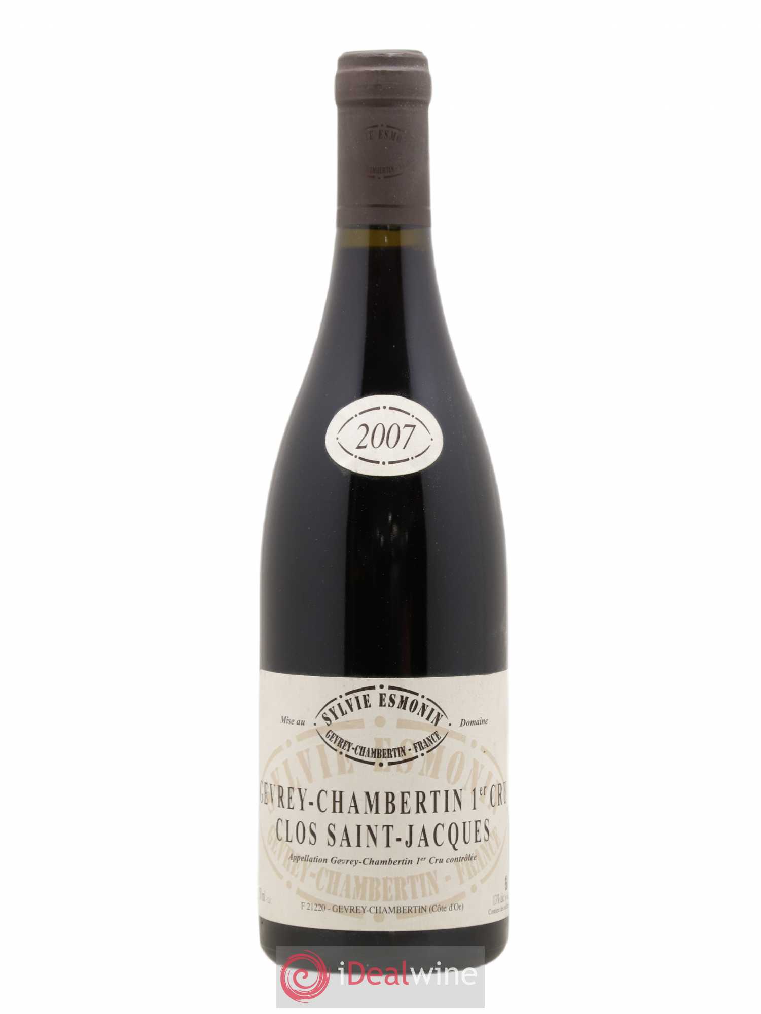 Gevrey-Chambertin 1er Cru Clos Saint Jacques Sylvie Esmonin 2007 - Lot de 1 bouteille - 0