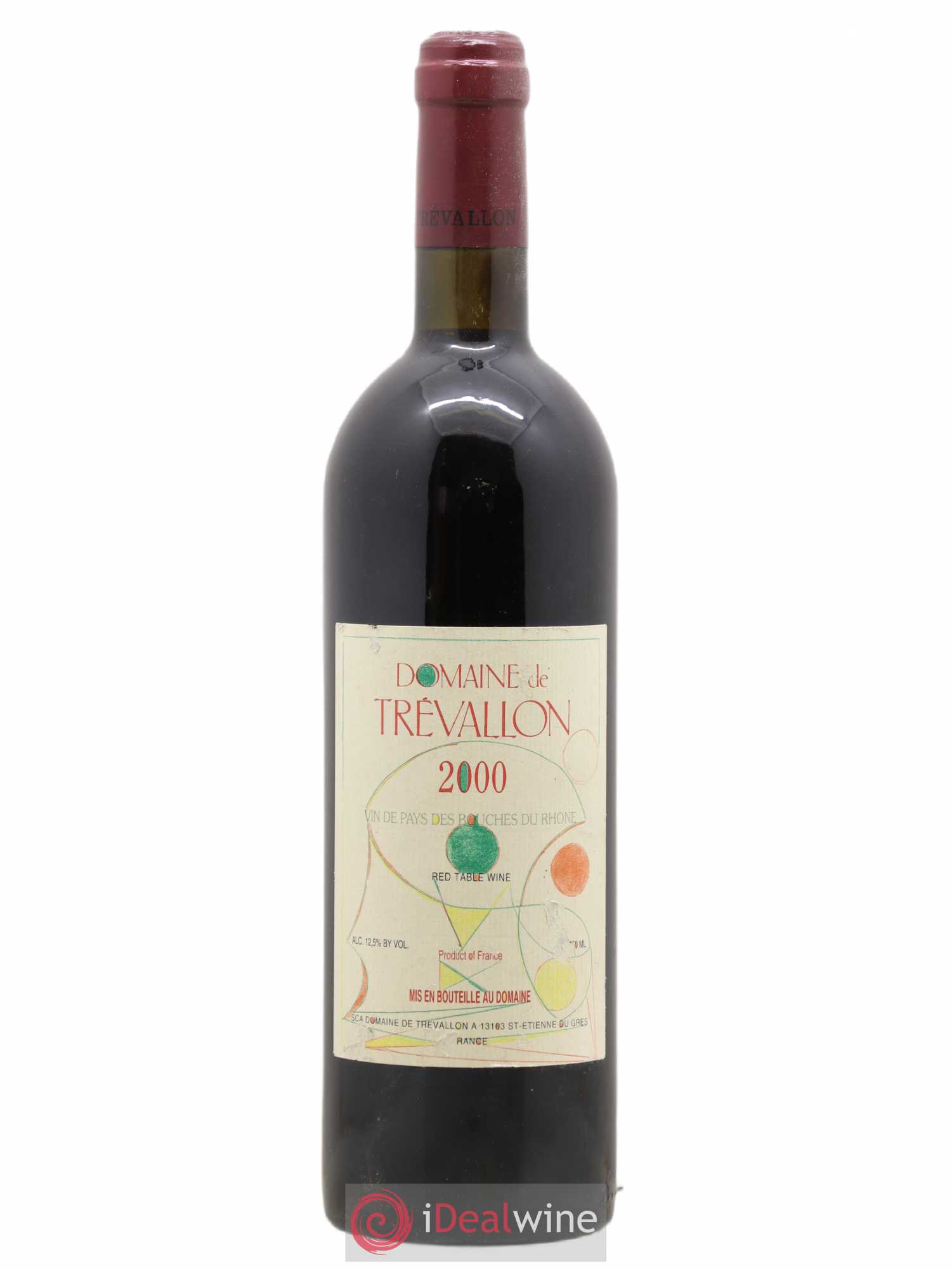VDP Bouches du Rhône Trévallon (Domaine de) Eloi Dürrbach 2000 - Lot de 1 bouteille - 0