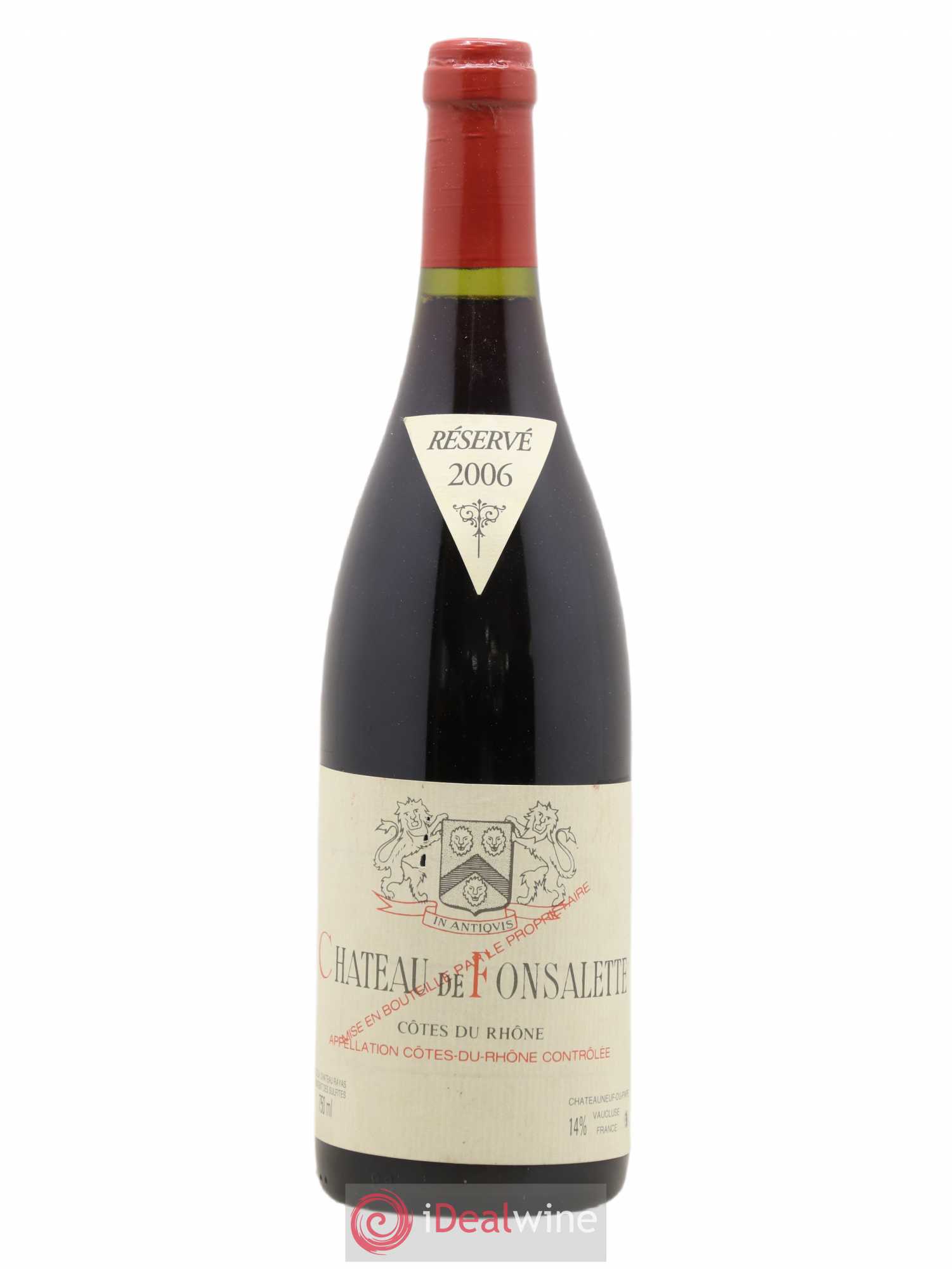 Côtes-du-Rhône Château de Fonsalette Emmanuel Reynaud 2006 - Lot de 1 bouteille - 0