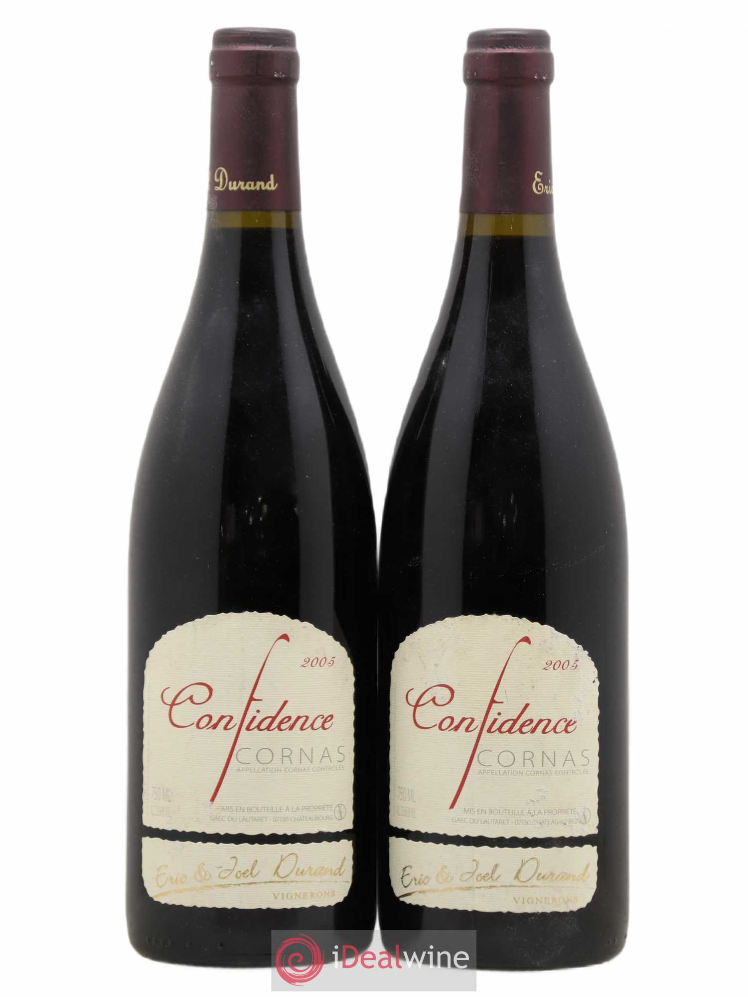 Cornas Confidence Eric et Joel Durand 2005 - Posten von 2 Flaschen - 0