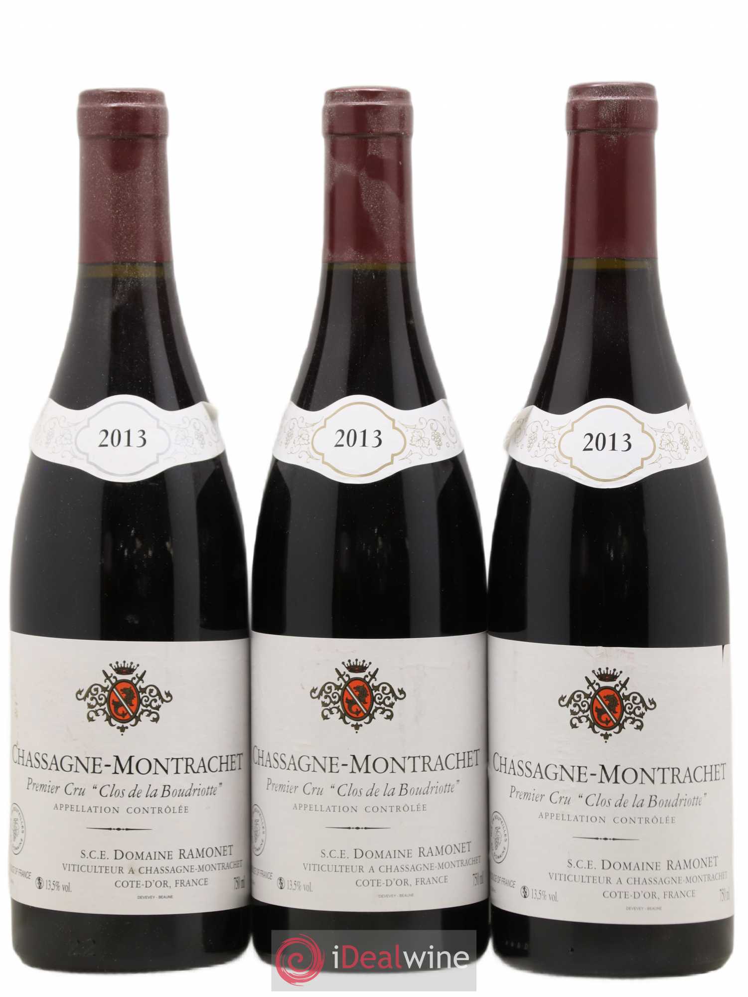 Chassagne-Montrachet 1er Cru Clos de la Boudriotte Ramonet (Domaine) 2013 - Lot de 3 bouteilles - 0