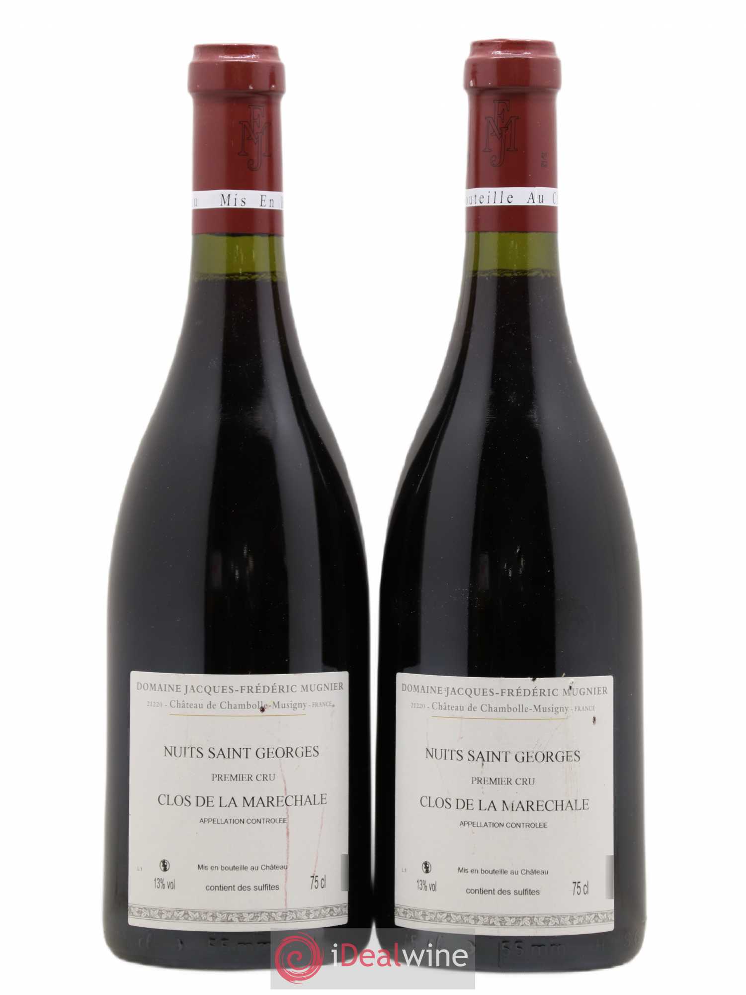 Nuits-Saint-Georges 1er Cru Clos de La Maréchale Jacques-Frédéric Mugnier 2010 - Lot de 2 bouteilles - 1