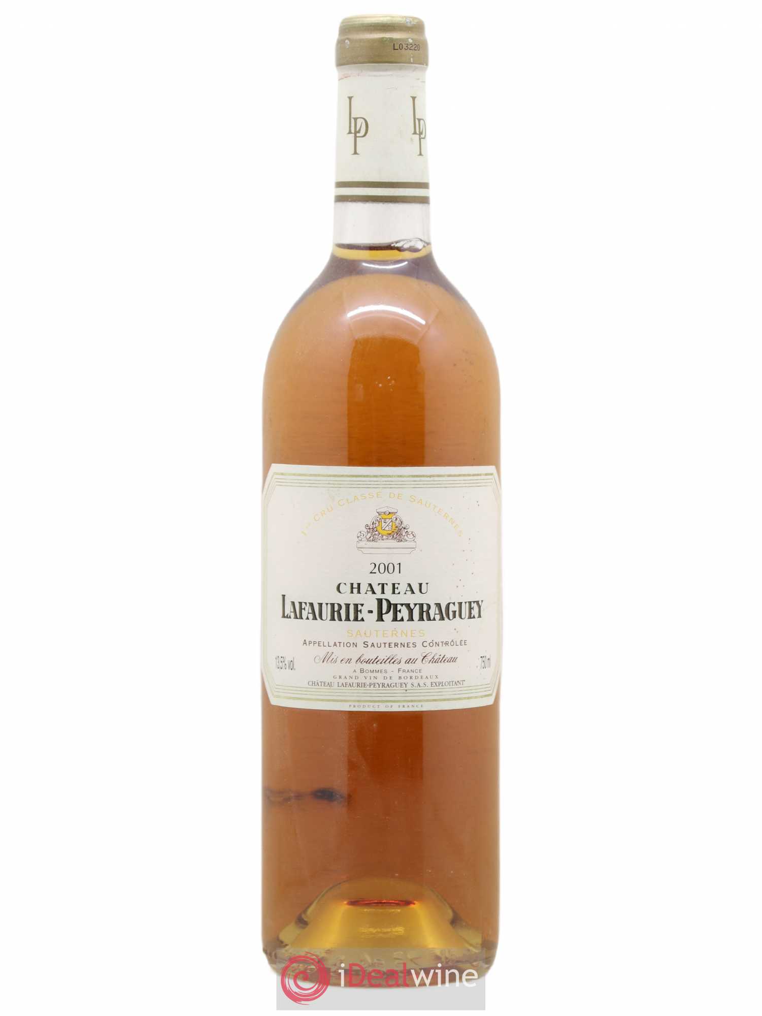Château Lafaurie-Peyraguey 1er Grand Cru Classé 2001 - Lotto di 1 bottiglia - 0