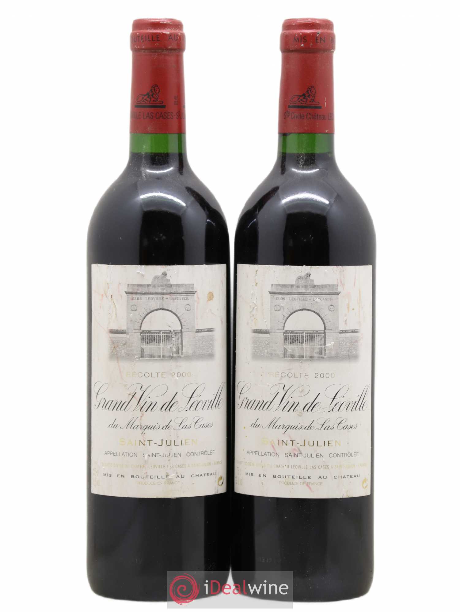Château Léoville Las Cases 2ème Grand Cru Classé 2000 - Lot de 2 bouteilles - 0