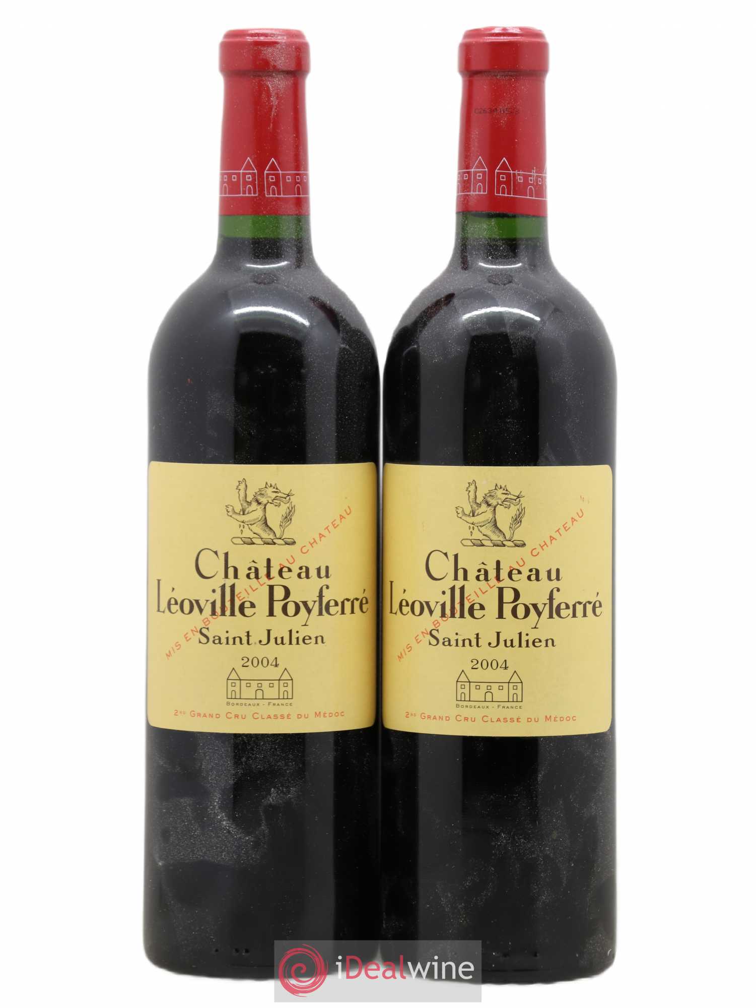Château Léoville Poyferré 2ème Grand Cru Classé 2004 - Lot de 2 bouteilles - 0