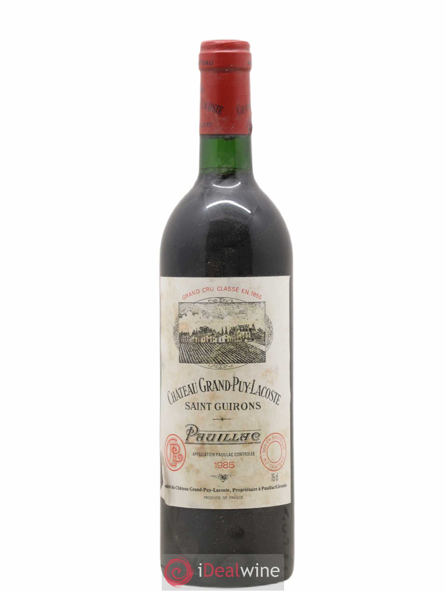 Château Grand Puy Lacoste 5ème Grand Cru Classé 1985 - Lot de 1 bouteille - 0