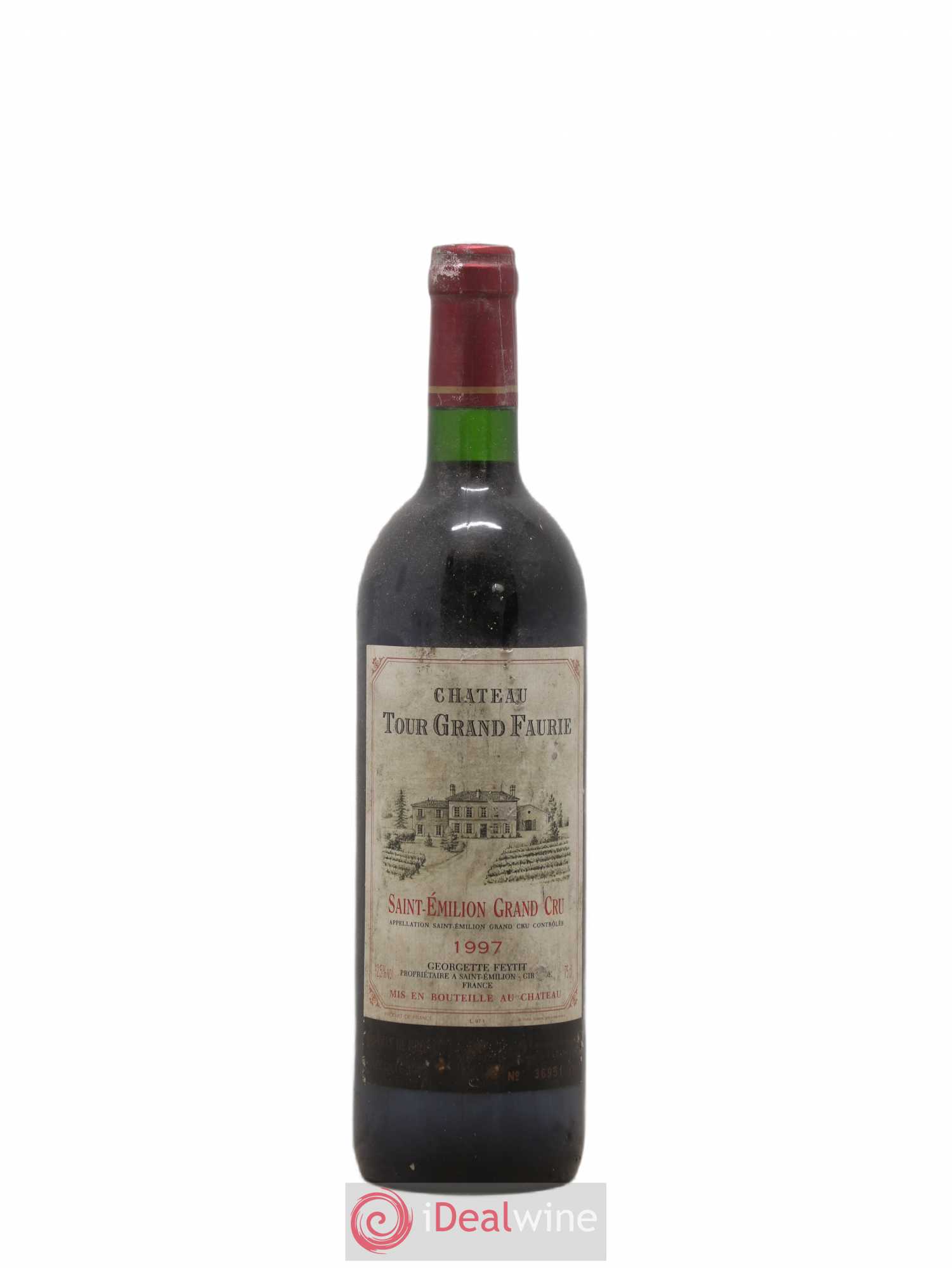 Saint-Émilion Grand Cru Château Tour Grand Faurie 1997 - Lot de 1 bouteille - 0