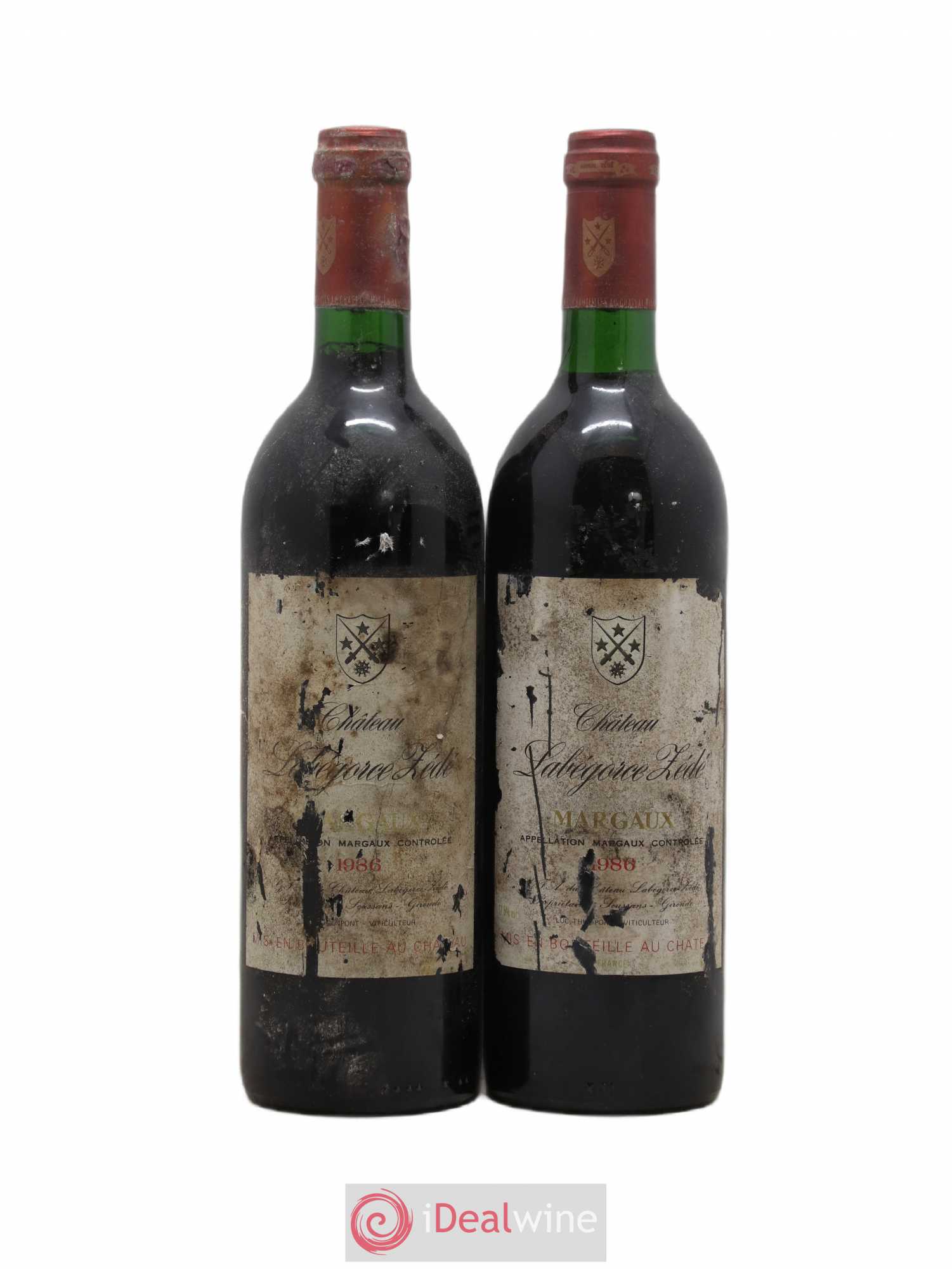 Château Labegorce Zédé Cru Bourgeois 1986 - Lot de 2 bouteilles - 0