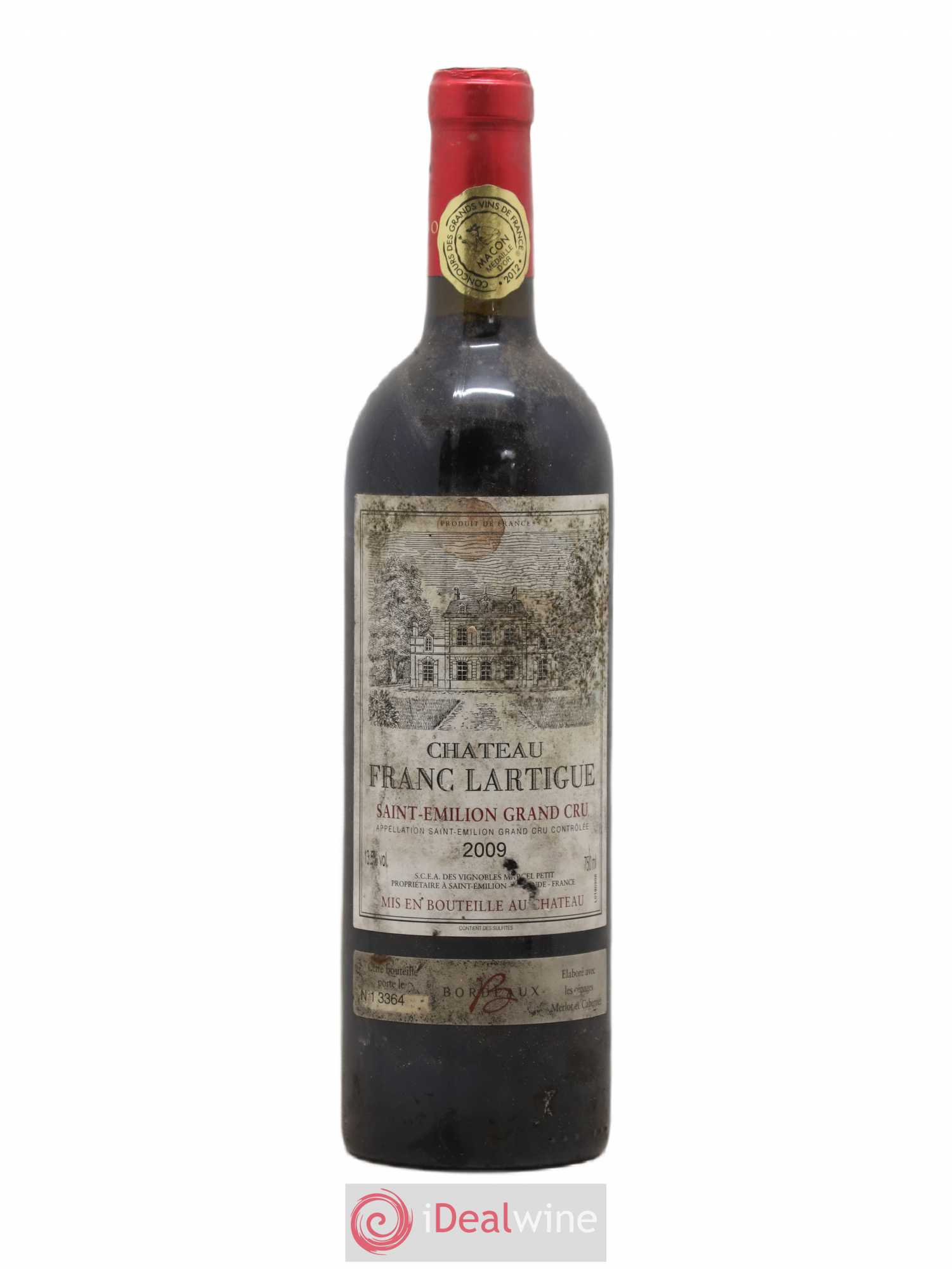 Saint-Émilion Grand Cru Château Franc Lartigue (sans prix de réserve) 2009 - Posten von 1 Flasche - 0