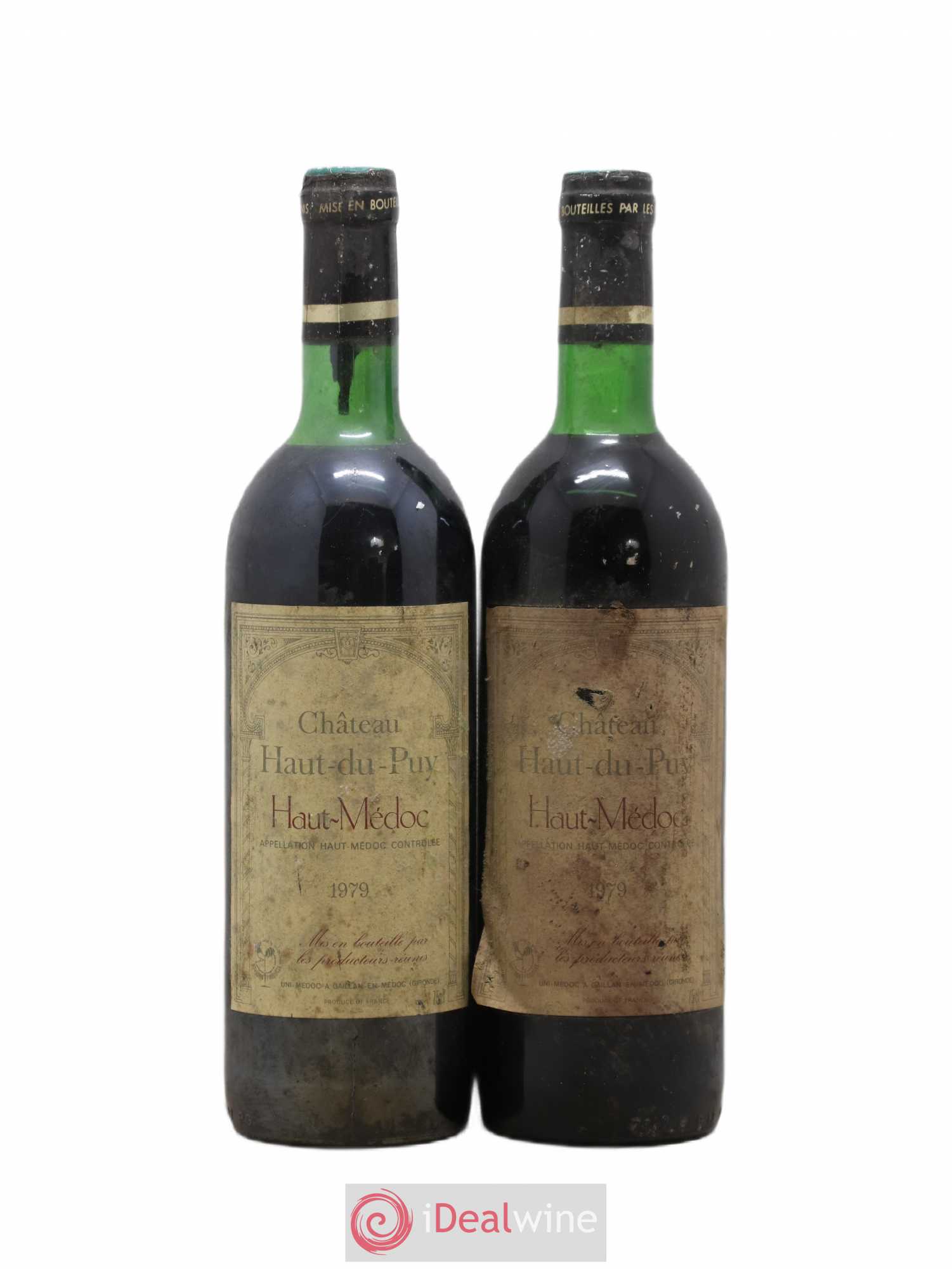 Haut Médoc Château Haut du Puy (sans prix de réserve) 1979 - Posten von 2 Flaschen - 0