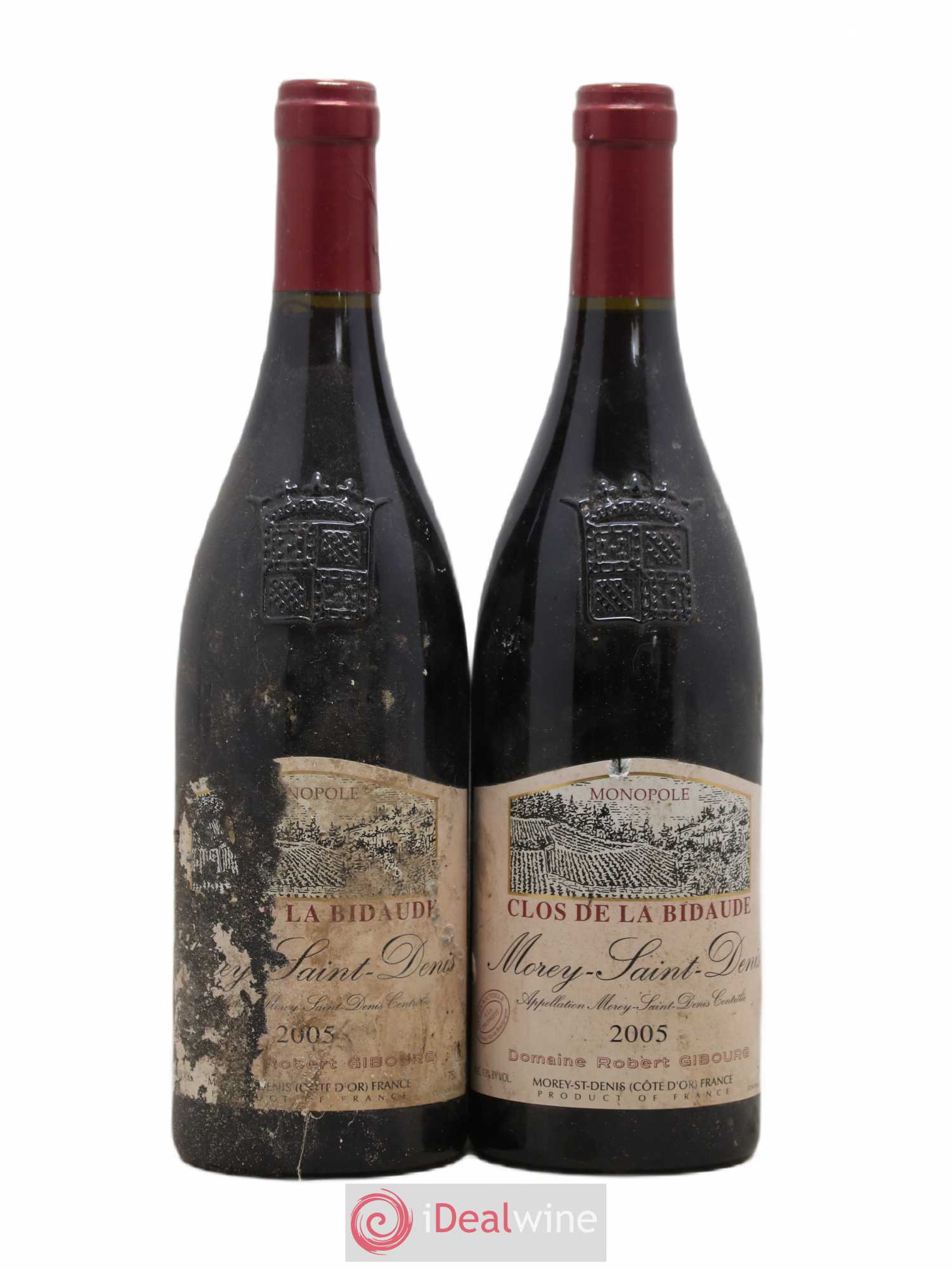 Morey-Saint-Denis Clos De La Bidaude Domaine Robert Gibourg 2005 - Posten von 2 Flaschen - 0
