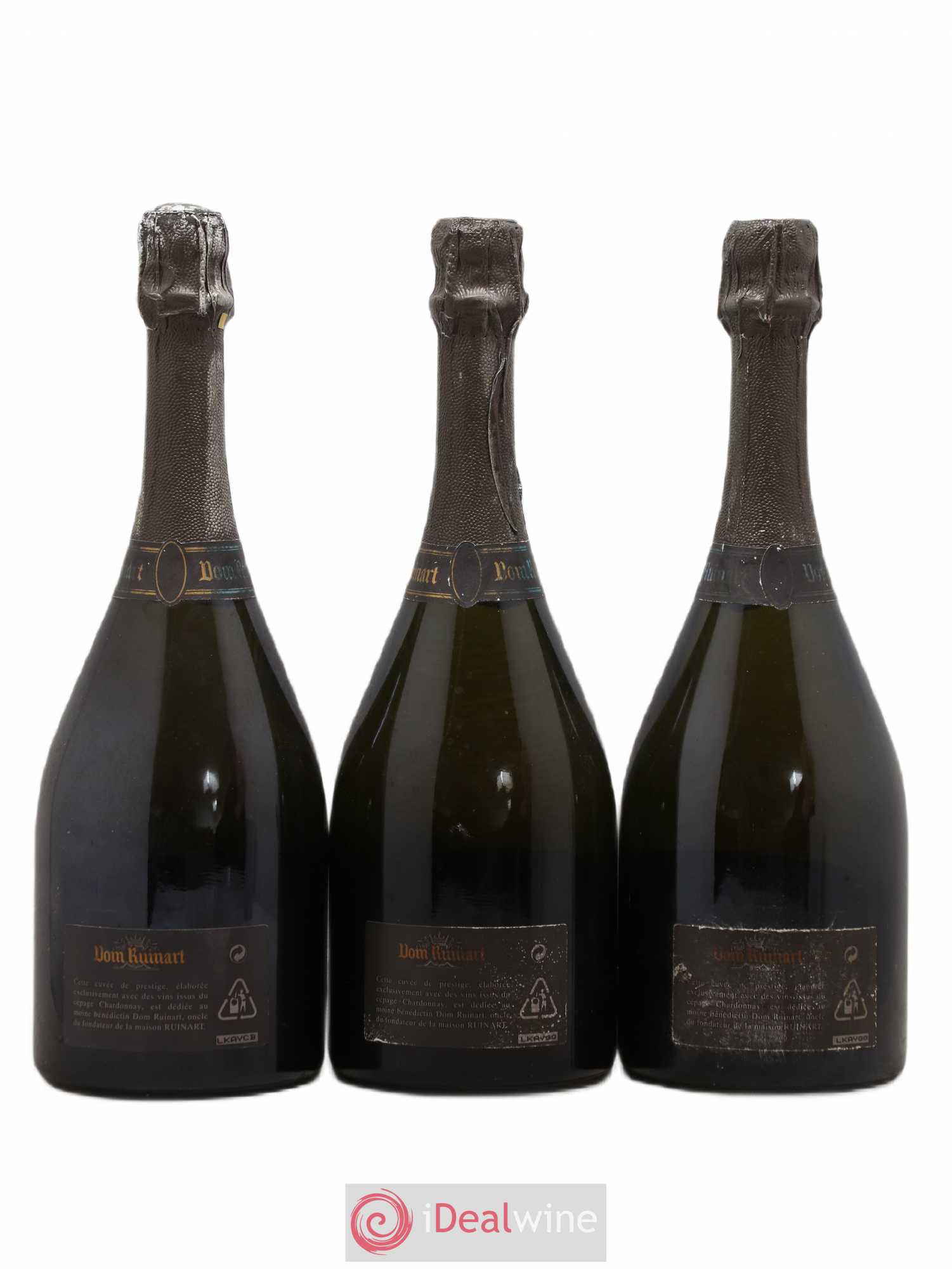 Dom Ruinart Brut Ruinart 1993 - Lot de 3 bouteilles - 1