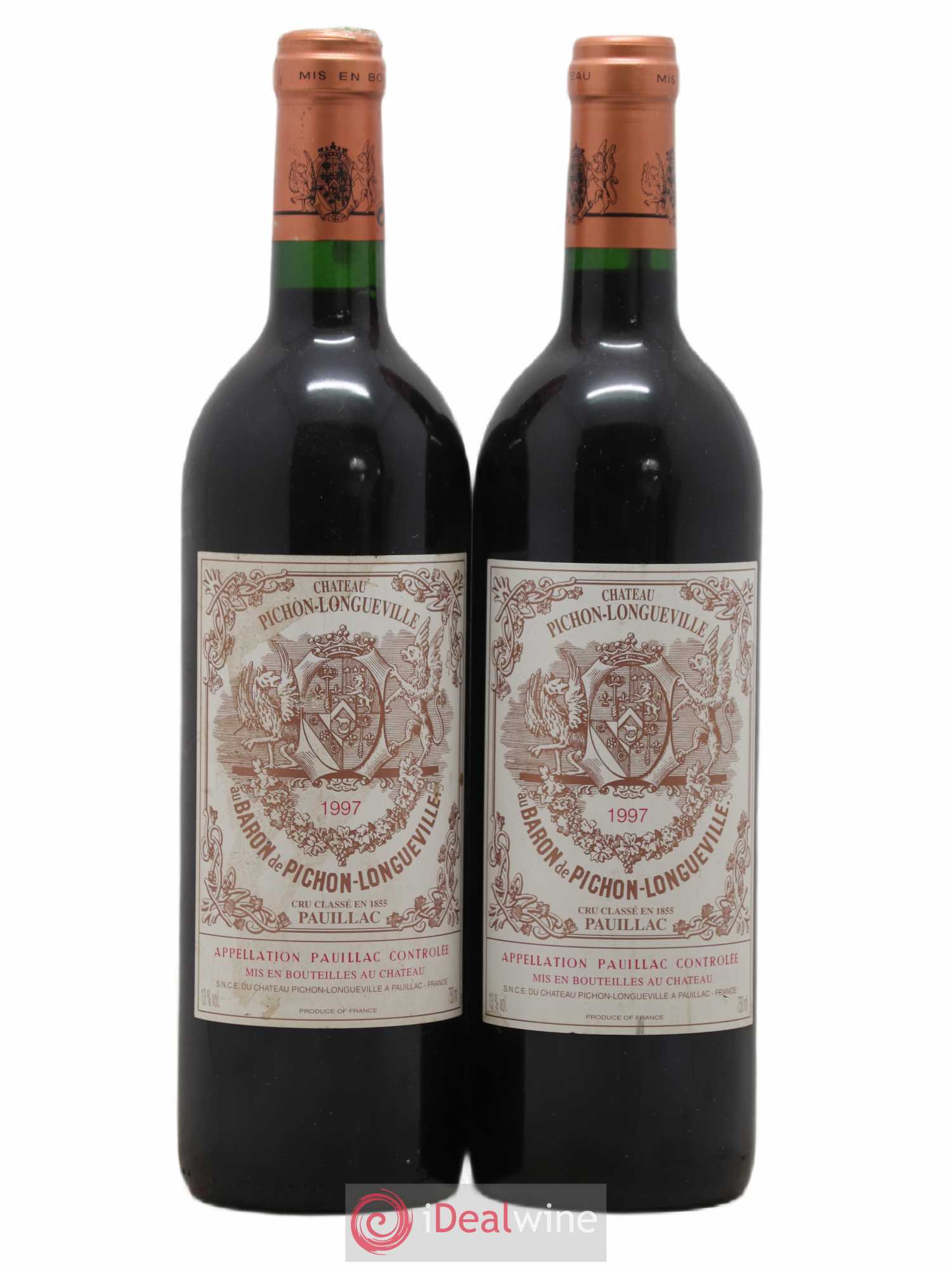 Pichon Longueville Baron 2ème Grand Cru Classé 1997 - Lot de 2 bouteilles - 0
