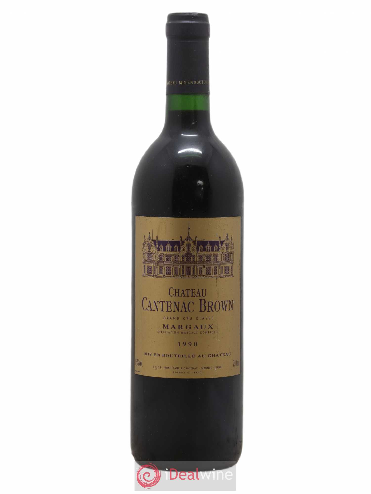 Château Cantenac Brown 3ème Grand Cru Classé 1990 - Lot de 1 bouteille - 0