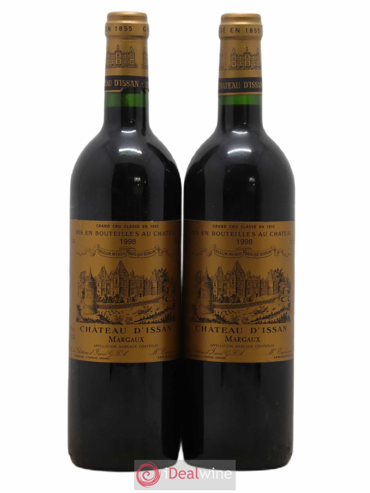 Château d'Issan 3ème Grand Cru Classé 1998 - Lot de 2 bouteilles - 0