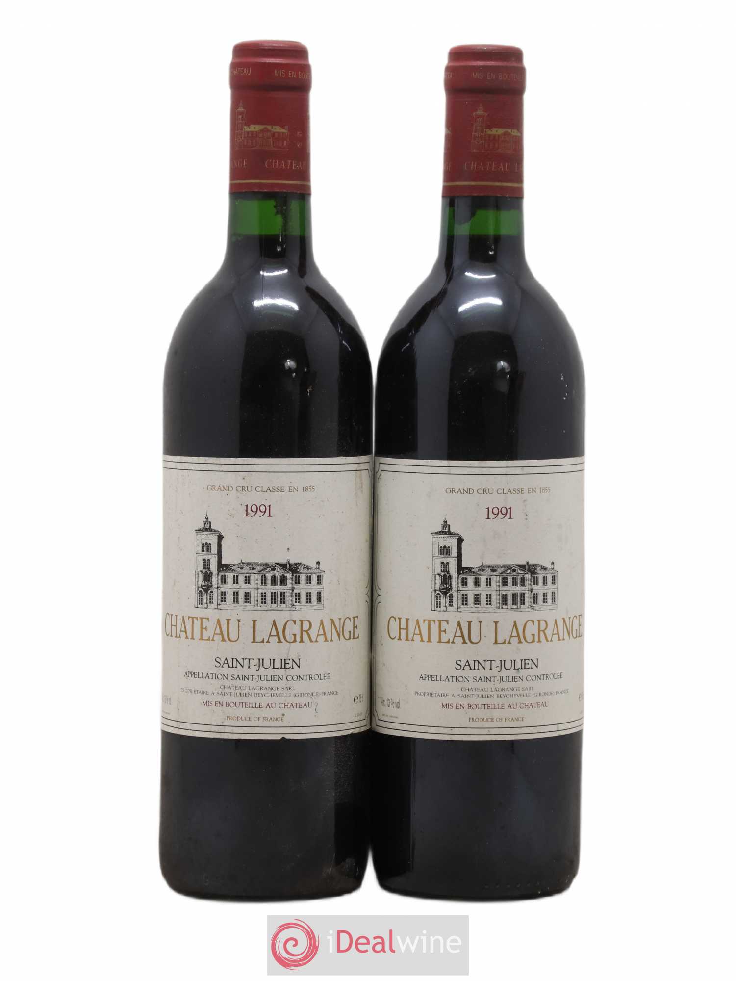 Château Lagrange 3ème Grand Cru Classé 1991 - Lot de 2 bouteilles - 0