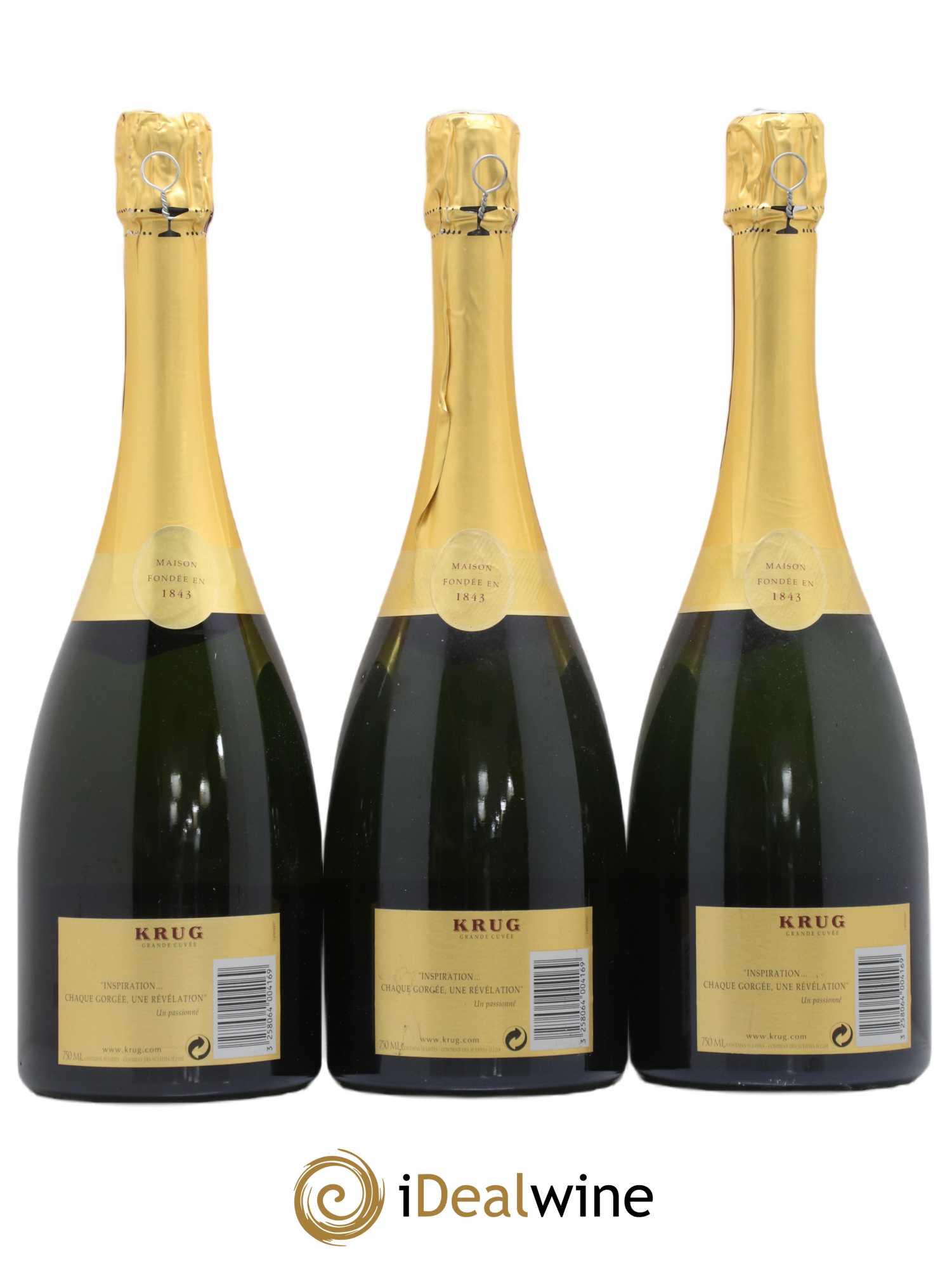 Grande Cuvée Brut Krug - Lot de 3 bouteilles - 1
