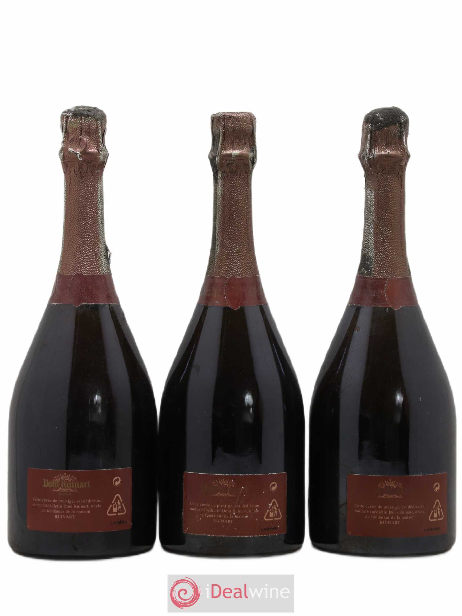 Dom Ruinart Brut Ruinart 1990 - Lot de 3 bouteilles - 1