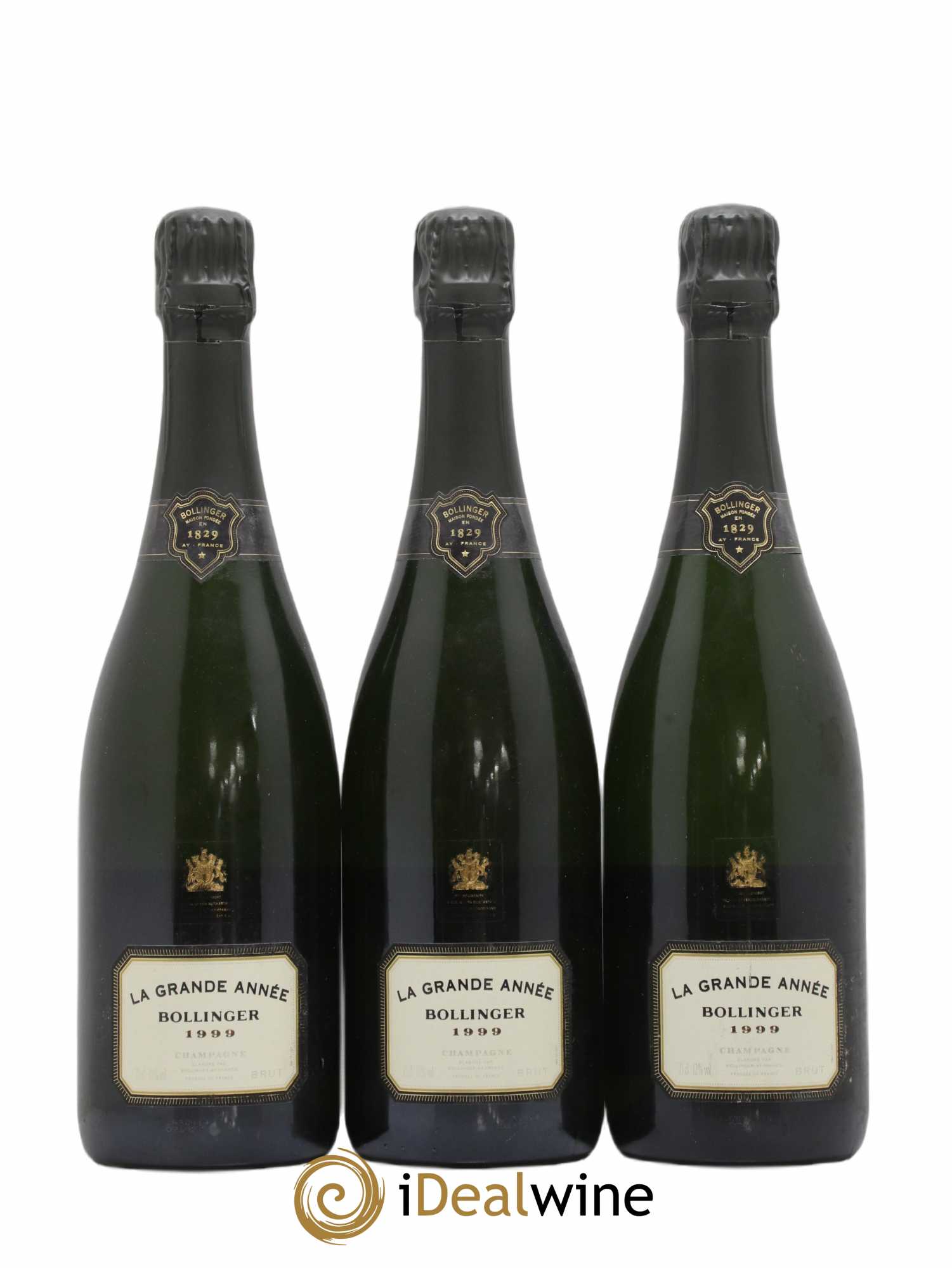 La Grande Année Brut Bollinger 1999 - Lot de 3 bouteilles - 0