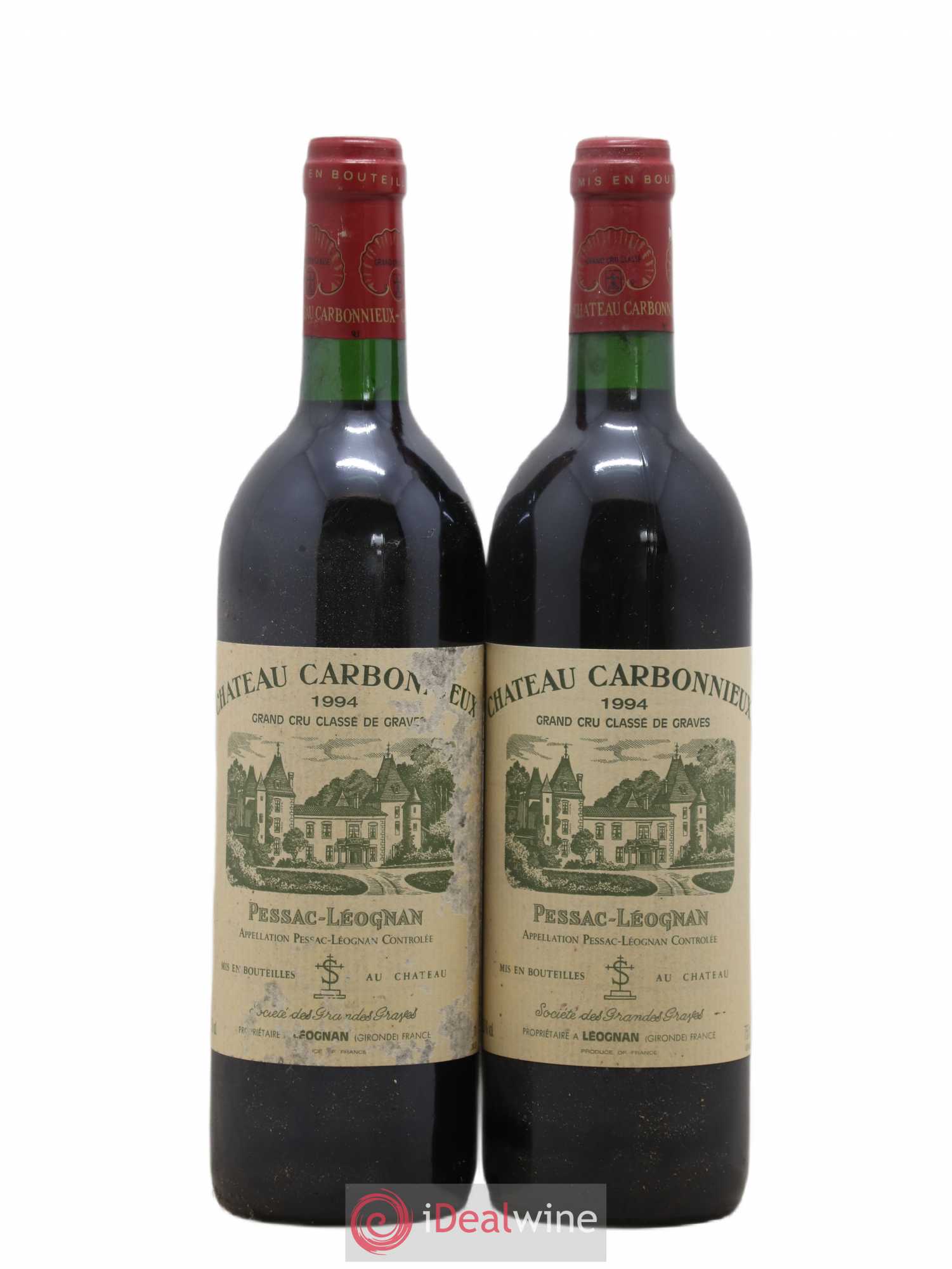 Château Carbonnieux Cru Classé de Graves 1994 - Lot de 2 bouteilles - 0