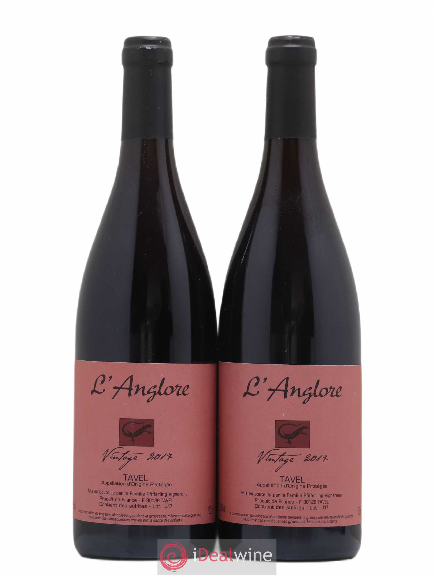 Tavel Vintage L'Anglore 2017 - Lot de 2 bouteilles - 0