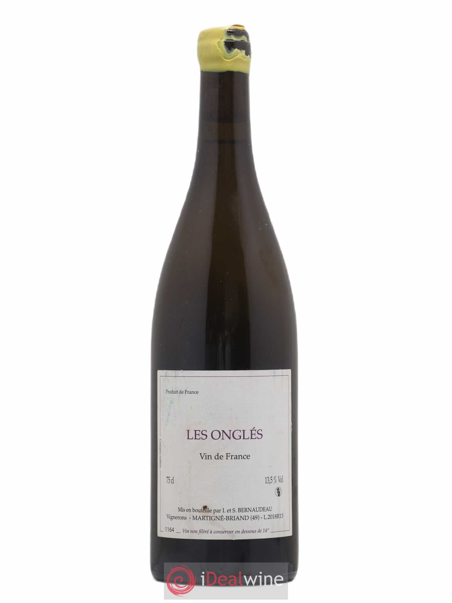 Vin de France Les Onglés Stéphane Bernaudeau 2018 - Lot de 1 bouteille - 0